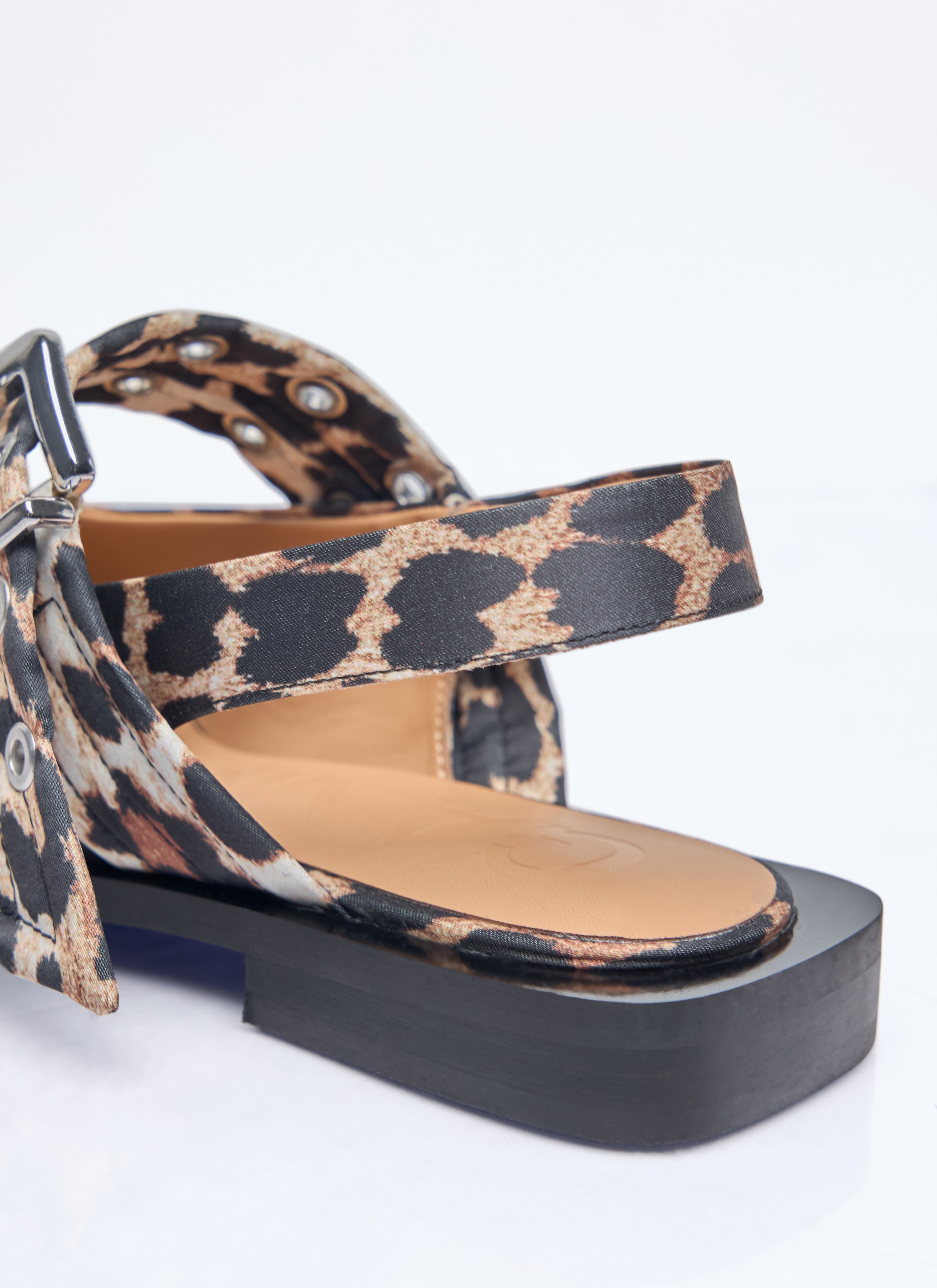 Ganni Women Feminine Buckle Ballerina Flats by Luosophy
