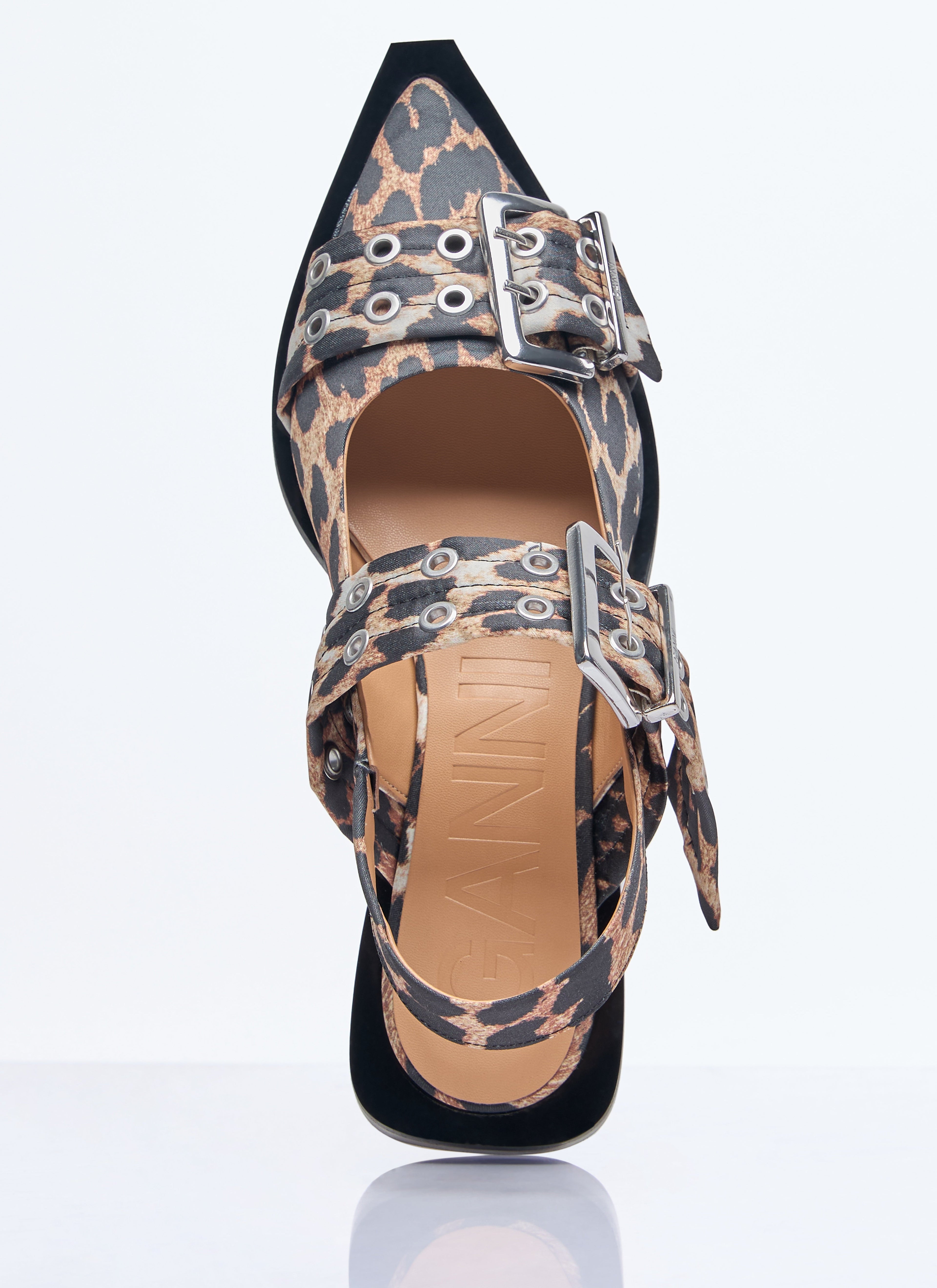 Ganni Women Feminine Buckle Ballerina Flats by Luosophy
