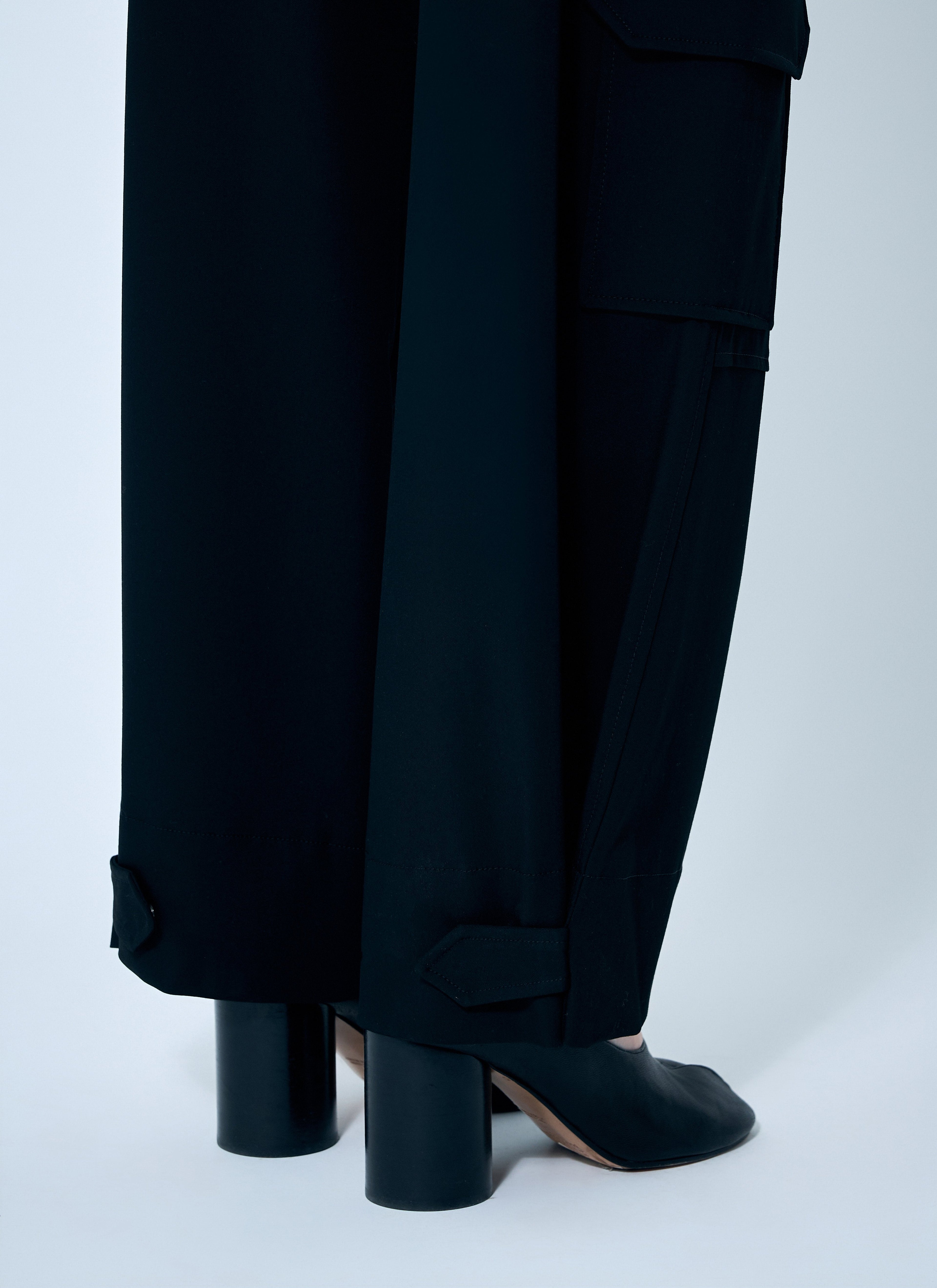 Ganni Women Solid Twill Suiting Cargo Pants by Luosophy