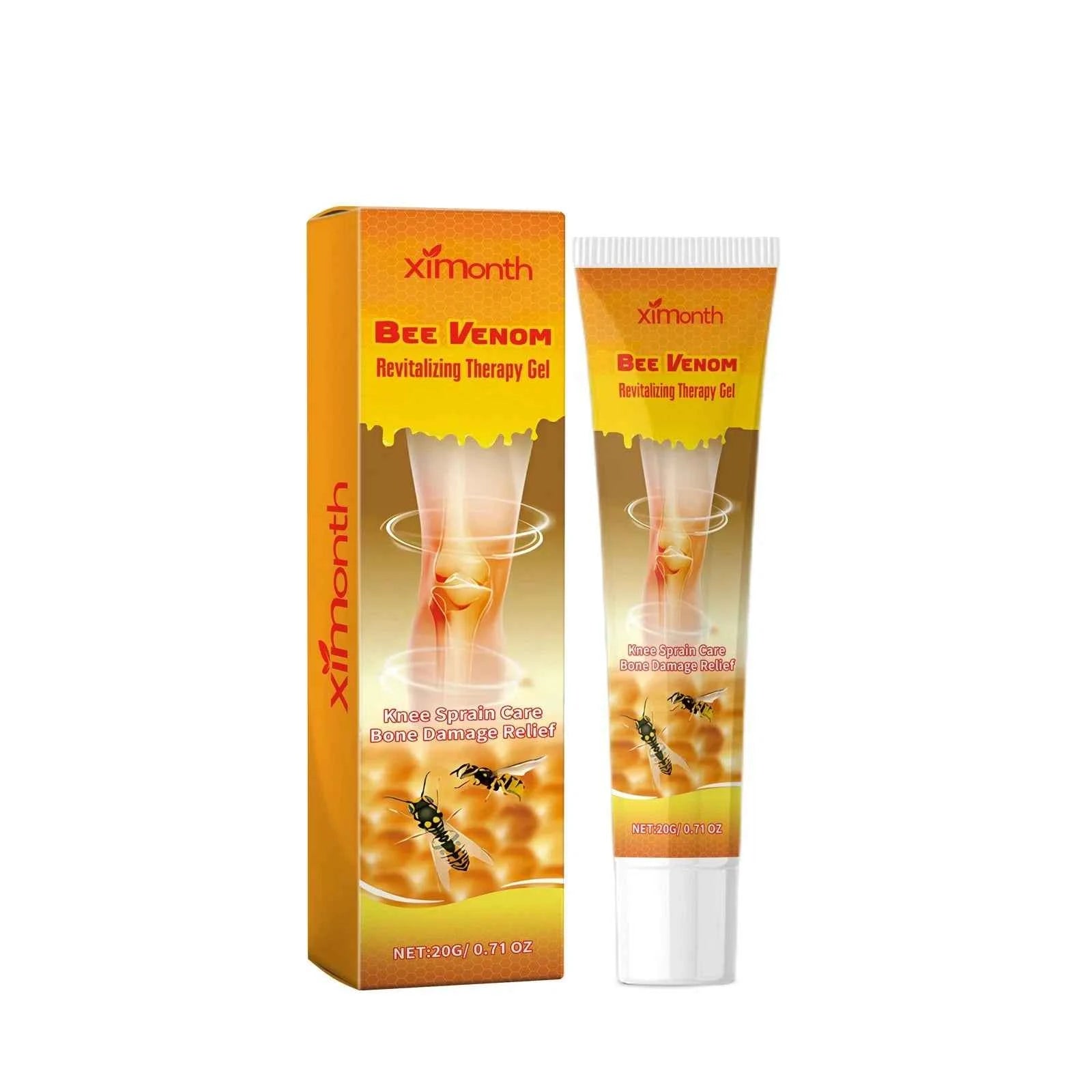Bee Venom Joint Pain Relief Gel for Knees, Back & Muscles All Natural Ingredients