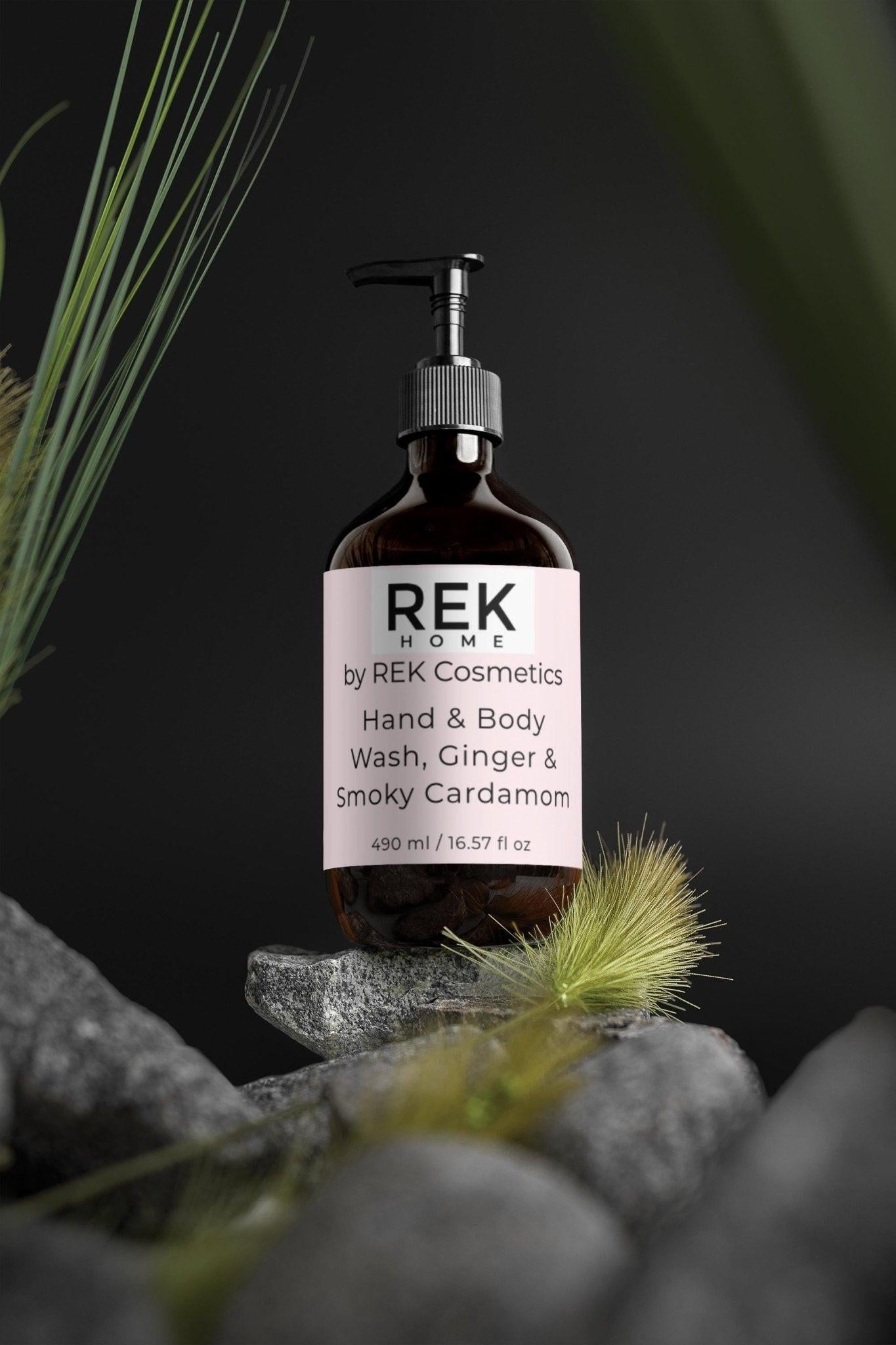 Ginger & Smoky Cardamom Hand & Body Wash by REK Cosmetics