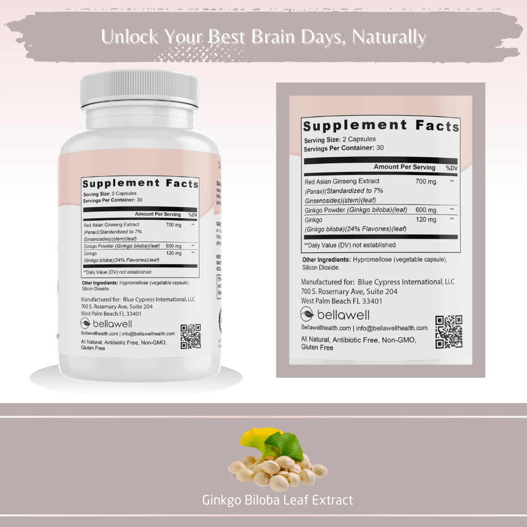Ginkgo Biloba Formula by Bellawell