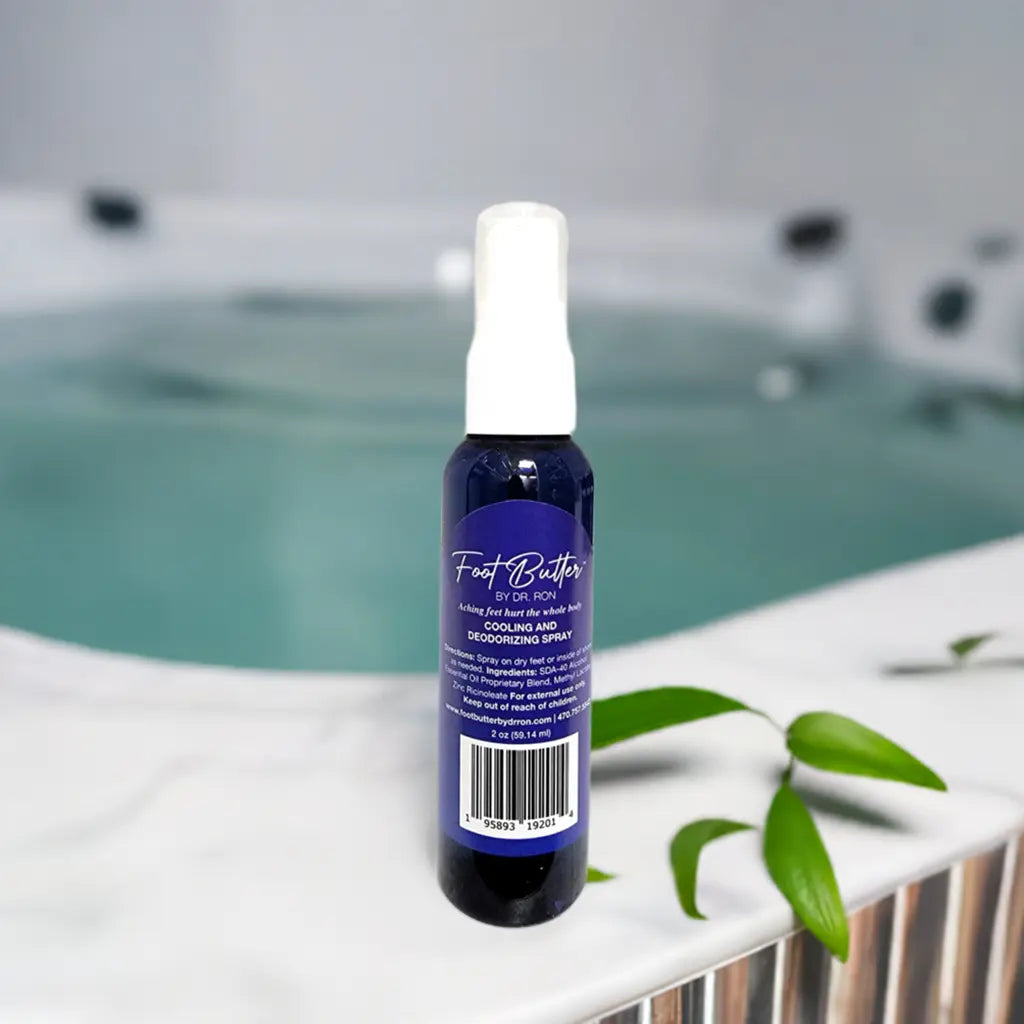 Lavender Cooling & Deodorizing Foot Spray – 2 oz Freshness & Odor Control by Foot Butter by Dr Ron