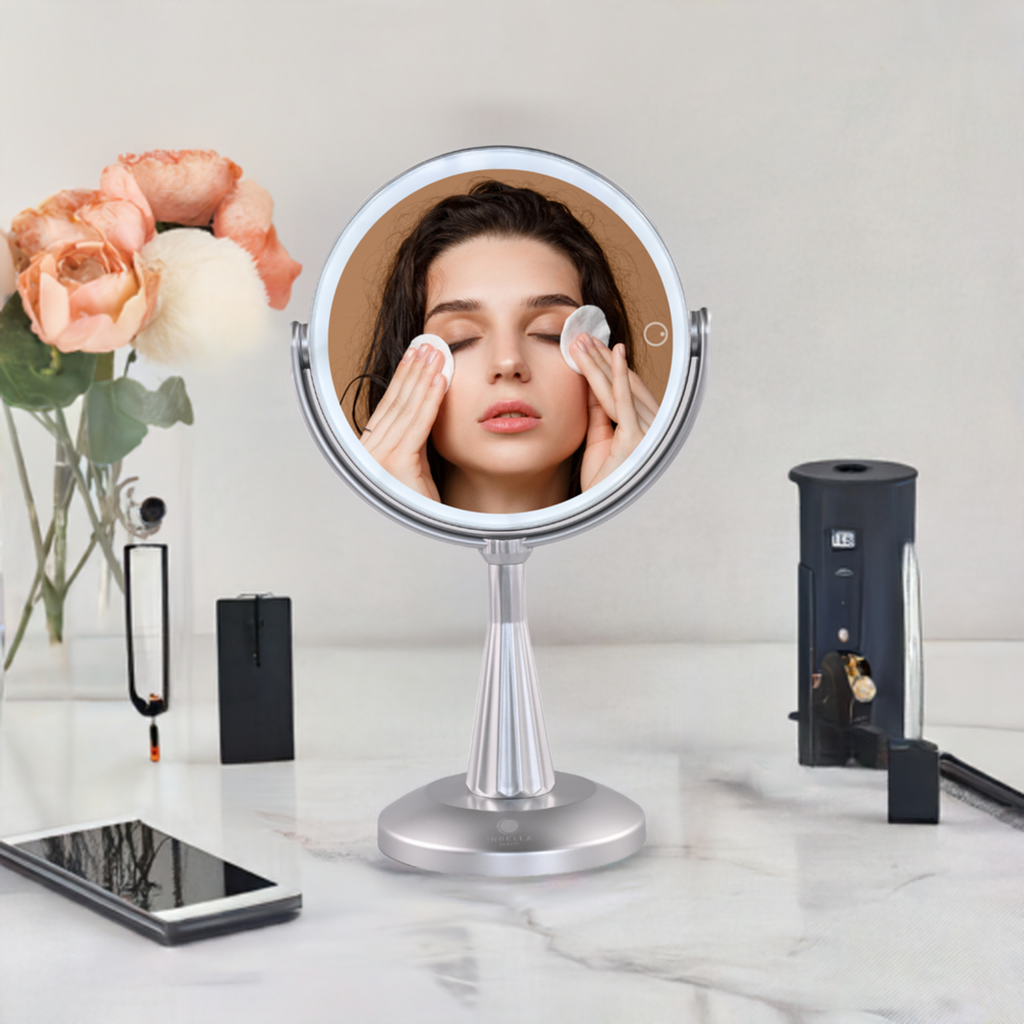 Lily InBella LED Vanity Mirror – Adjustable Light & 360° Rotating DestGlow