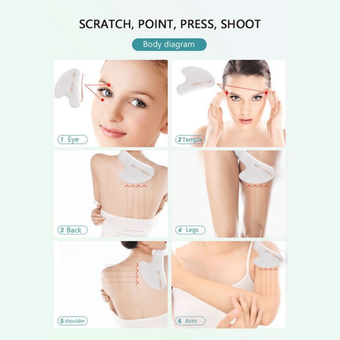Gua-sha White Jade by Bellawell Health