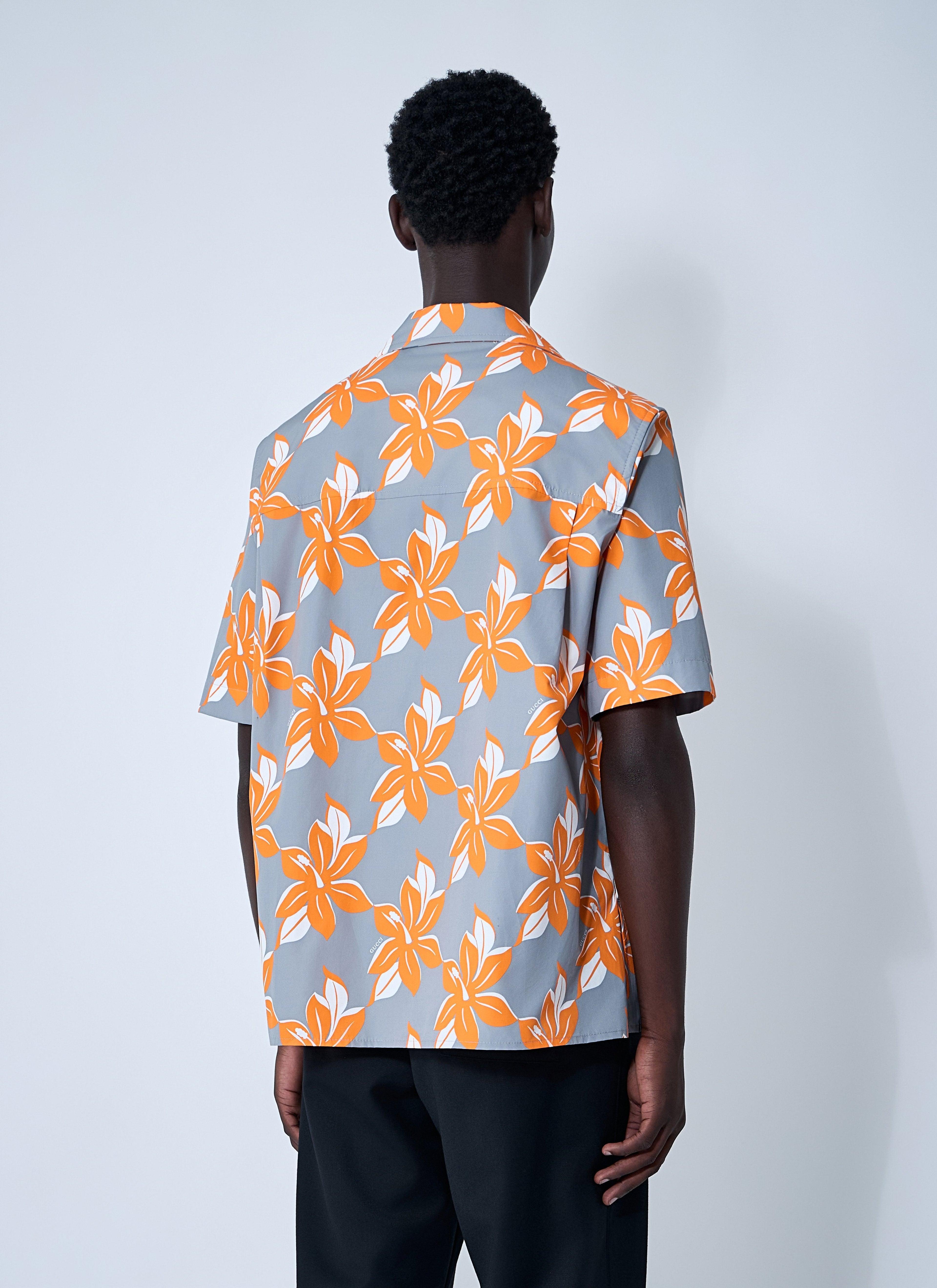 Gucci Men Printed Cotton Poplin Shirt by Luosophy