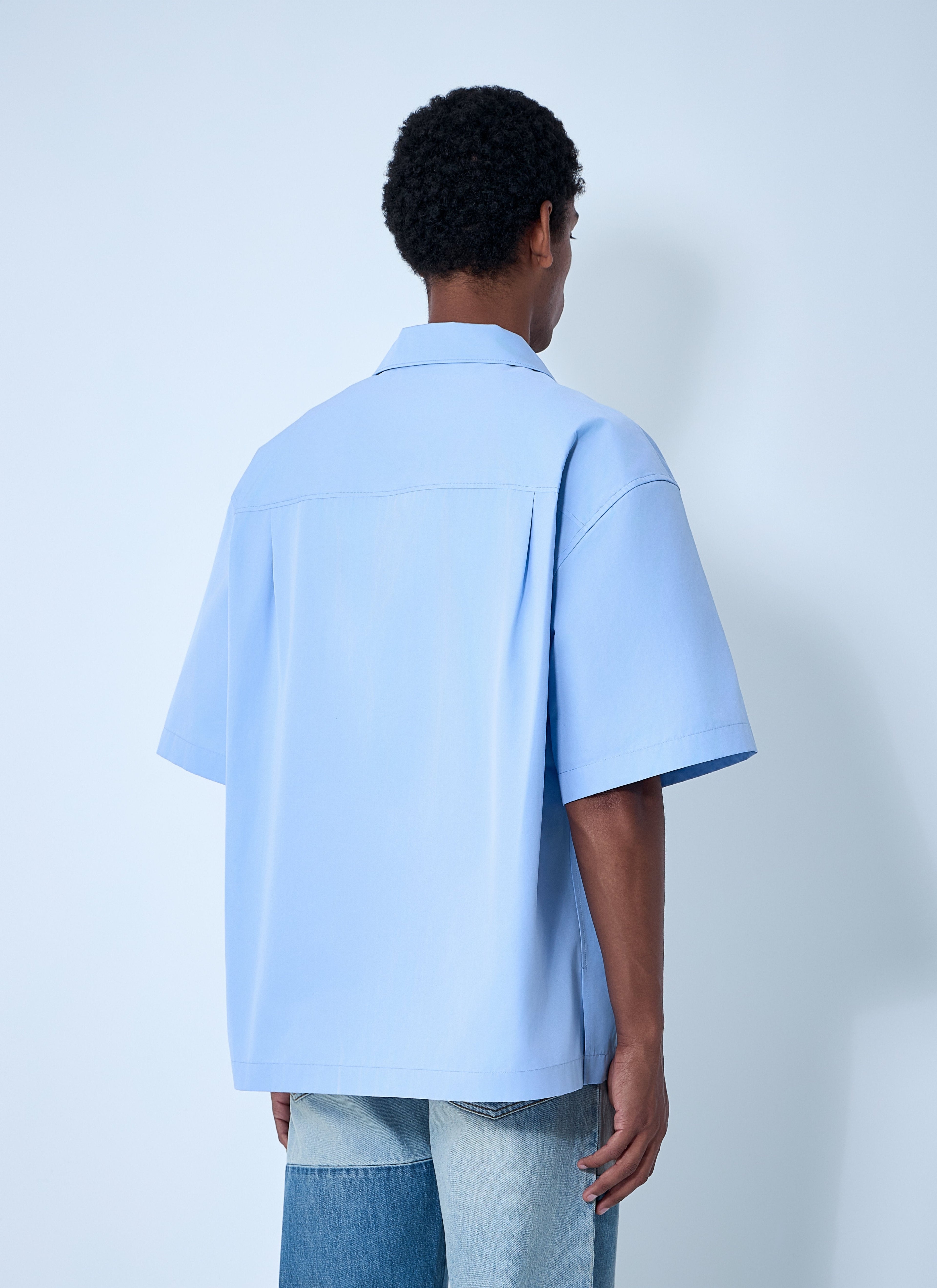 Gucci Men Logo Embroidery Camp Collar Shirt by Luosophy