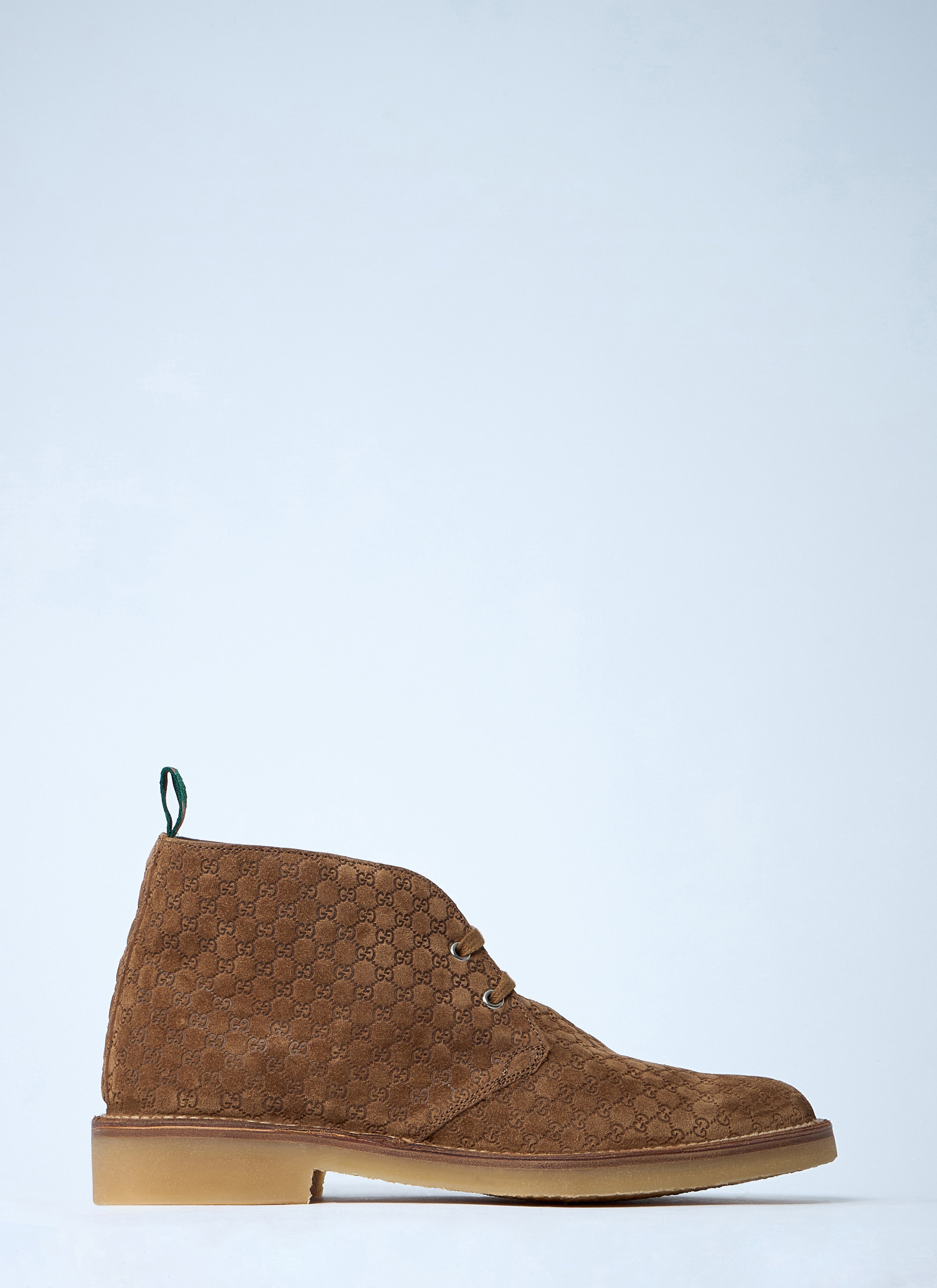 Gucci Men Gg Suede Boots by Luosophy