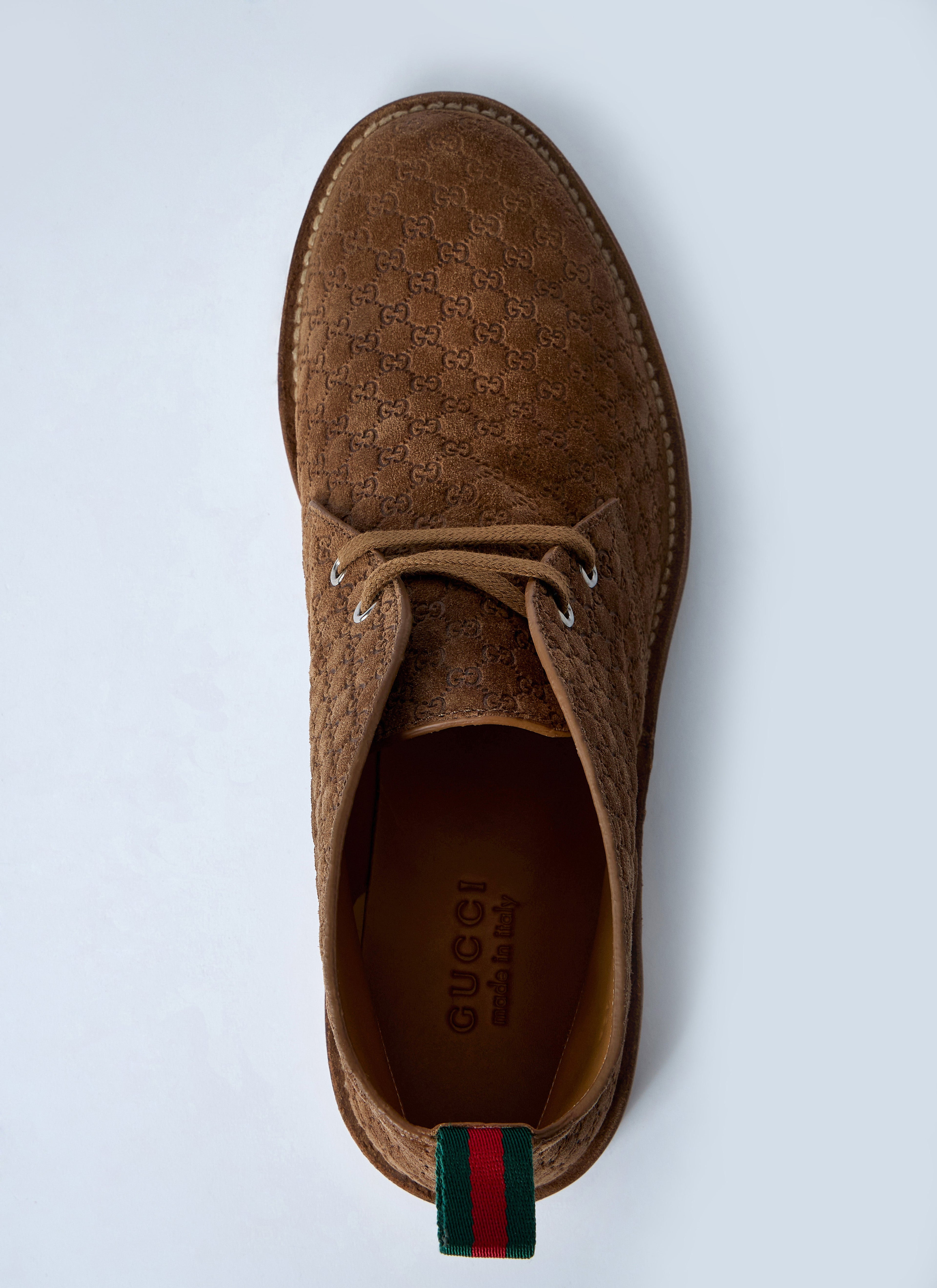 Gucci Men Gg Suede Boots by Luosophy