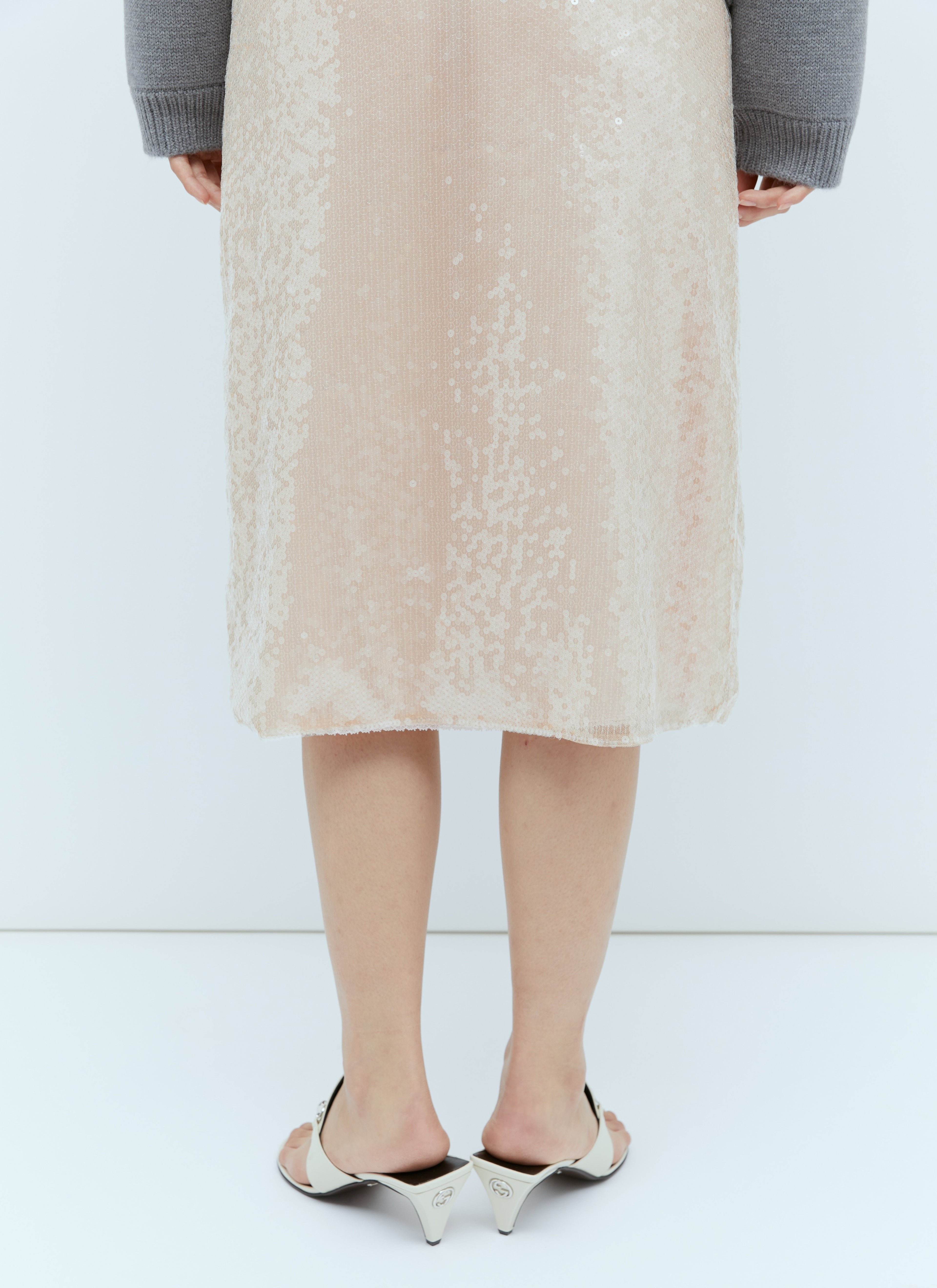 Gucci Women Sequin-Embroidered Tulle Skirt by Luosophy