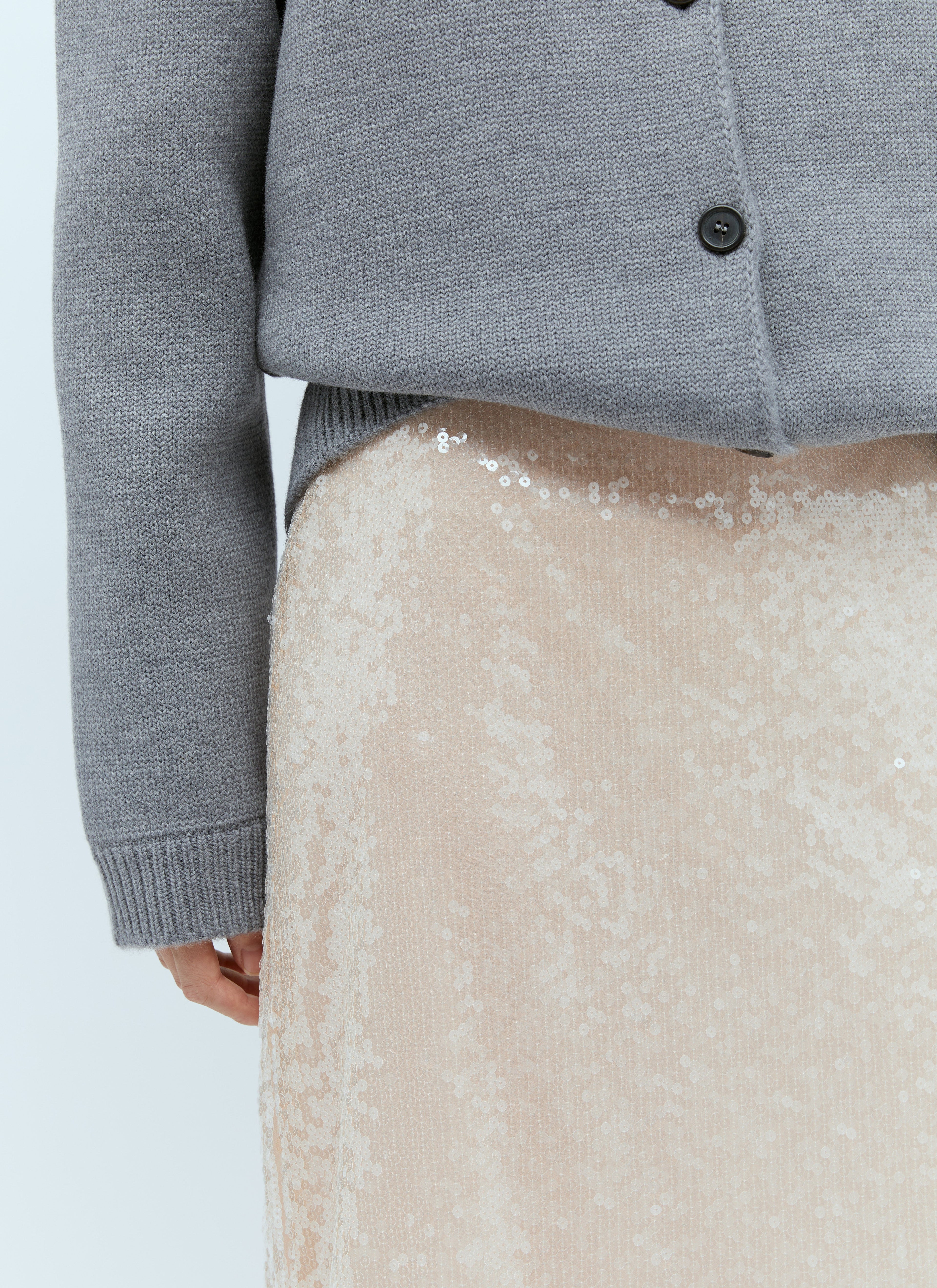 Gucci Women Sequin-Embroidered Tulle Skirt by Luosophy