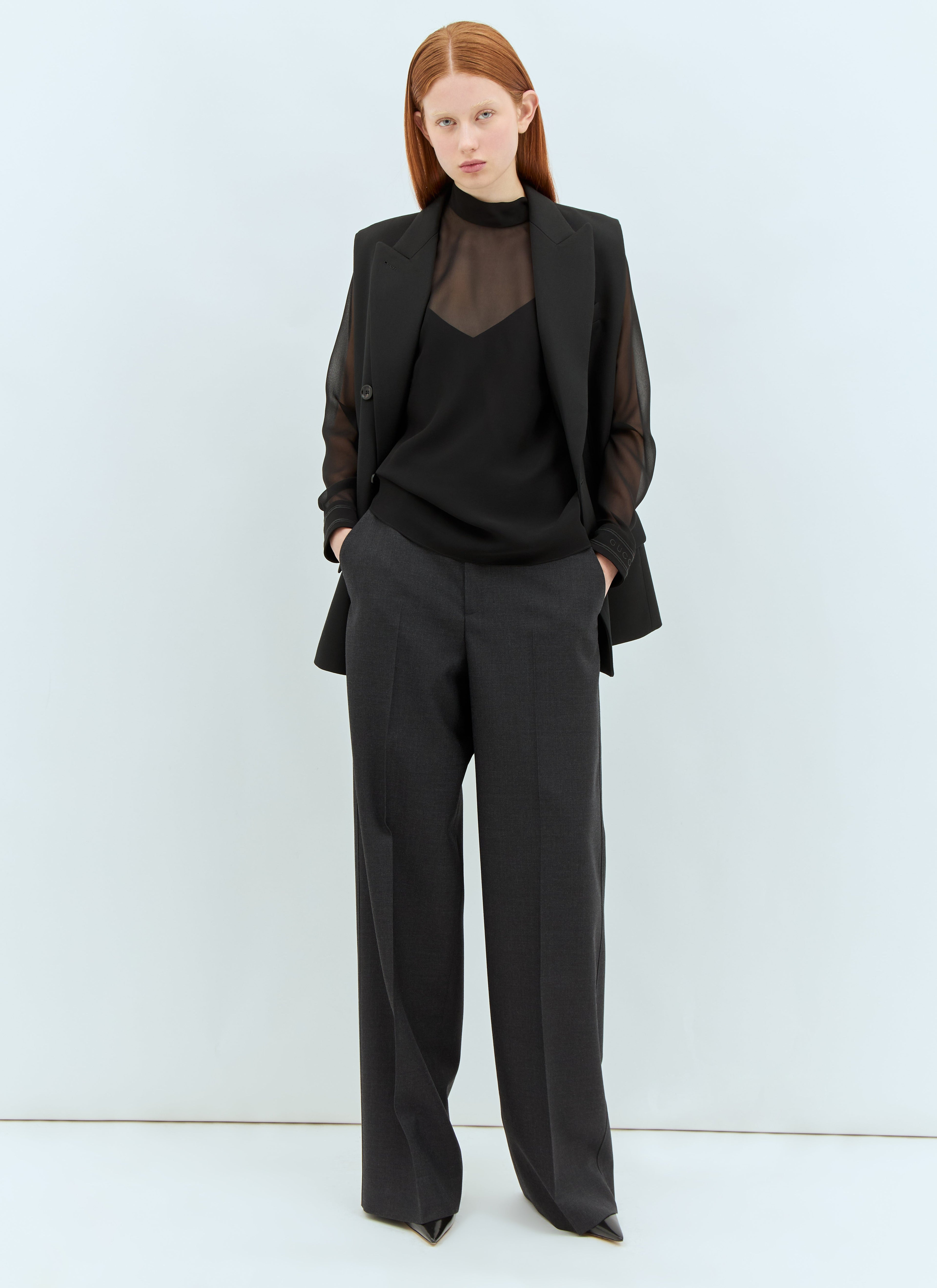 Gucci Women Wool Tailored Pants by Luosophy