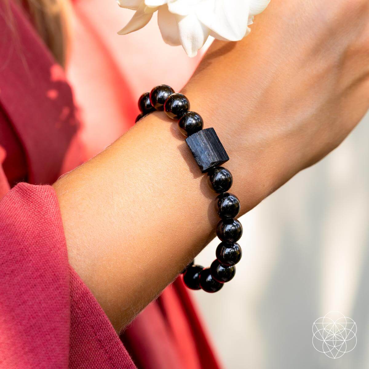 Habit Breaker - Black Obsidian & Tourmaline Bracelet - DestGlow