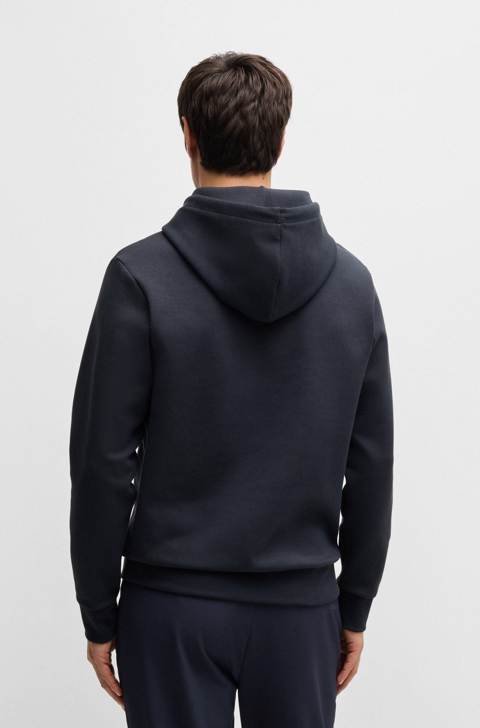 Boss Soody Tape Logo Hoodie - Navy by Denim Exchange