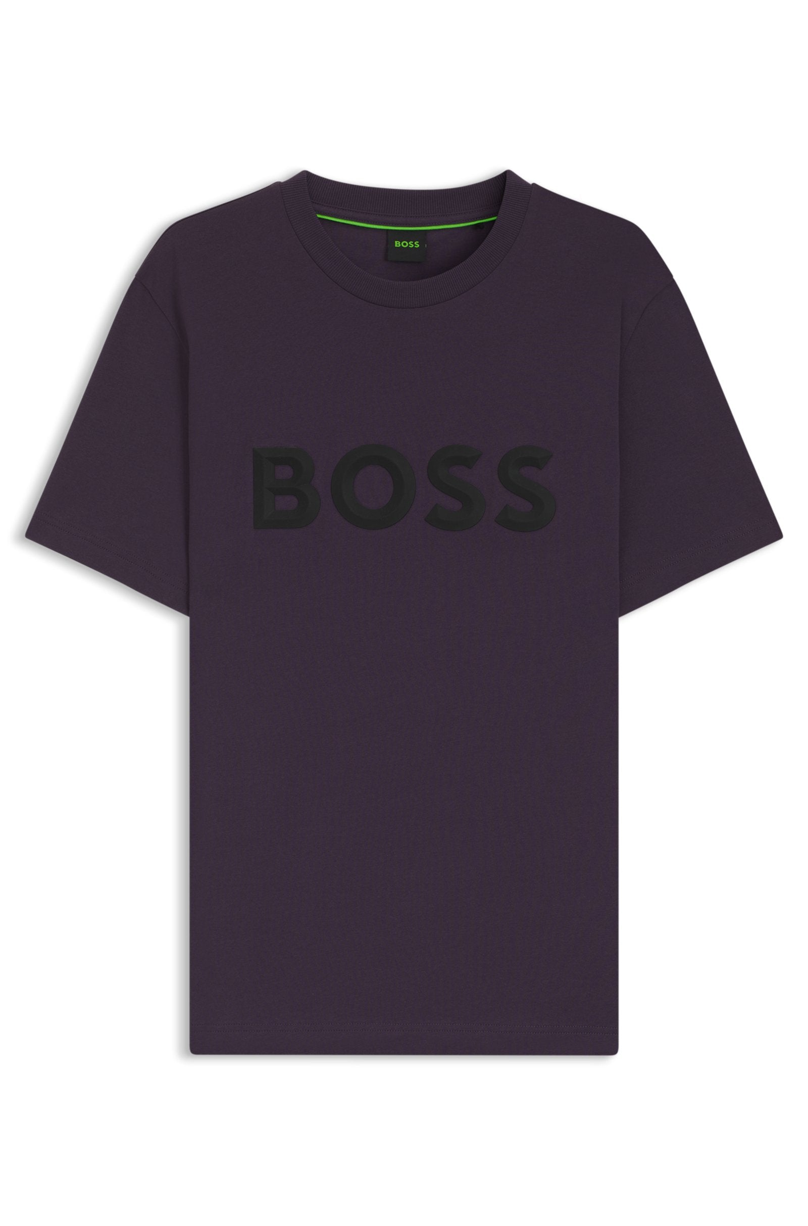 Boss Green Iconic Zone Tee - Dark Purple by Denim Exchange