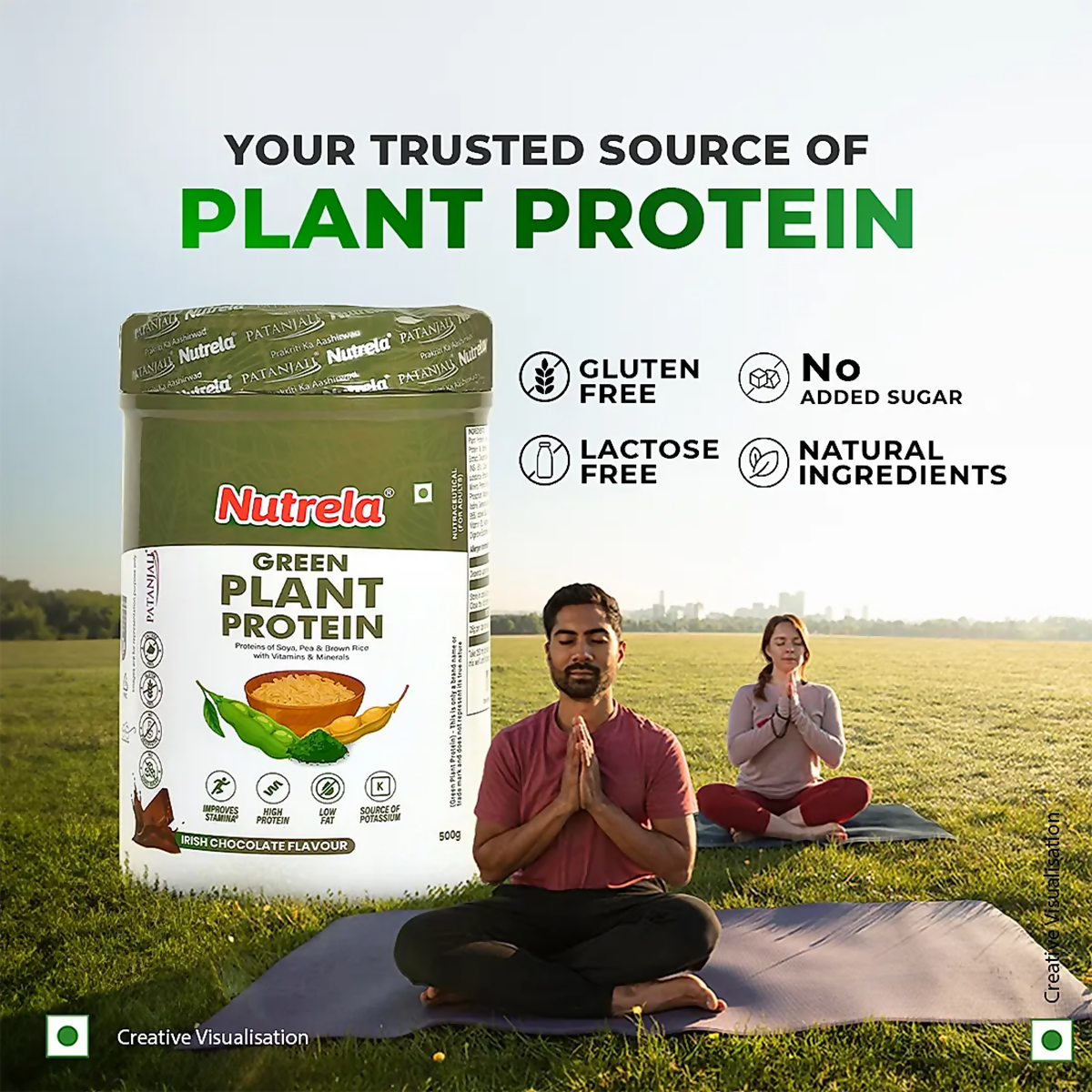 Patanjali Nutrela Green Plant Protein Chocolate Flavour