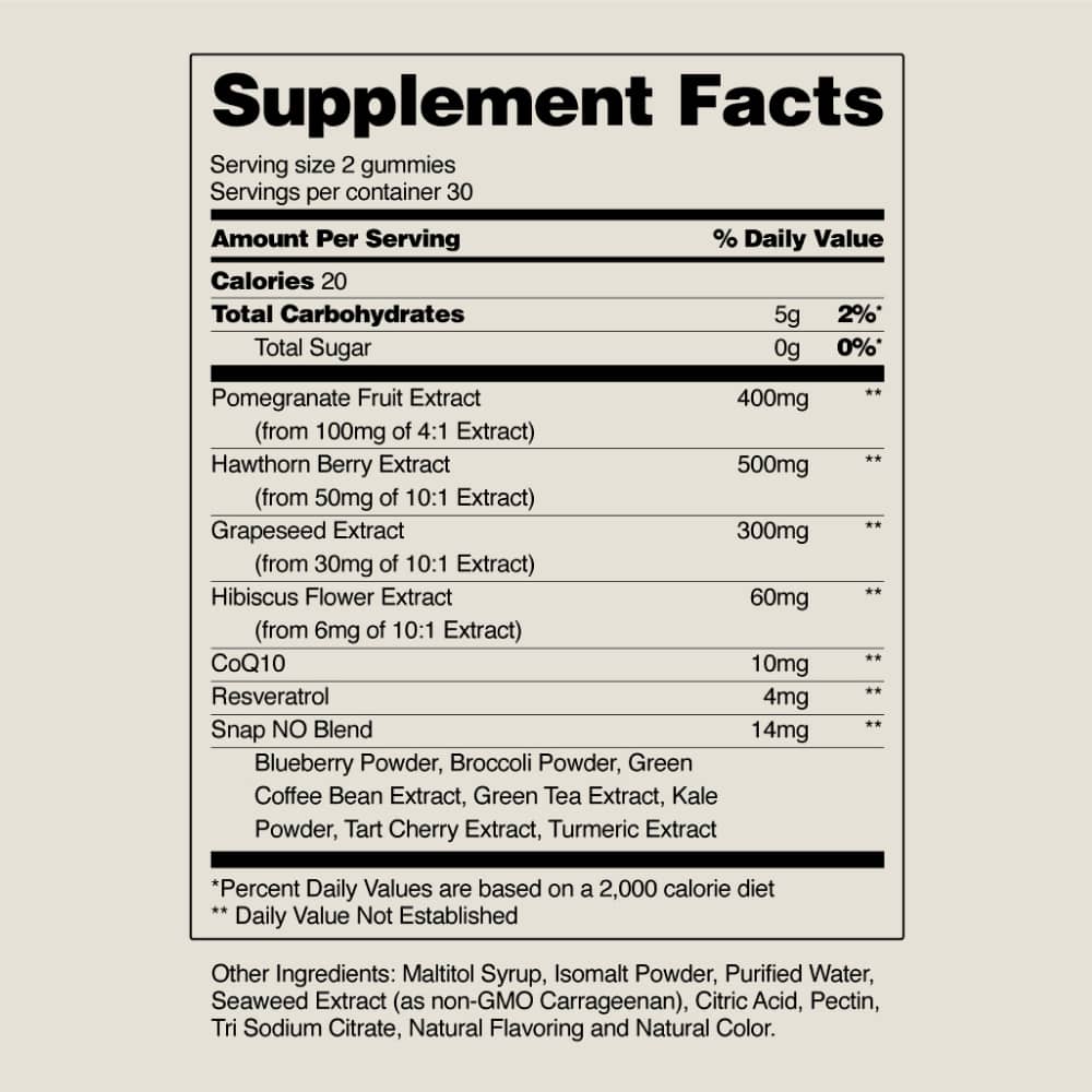 Heart Health Gummies by Snap Supplements
