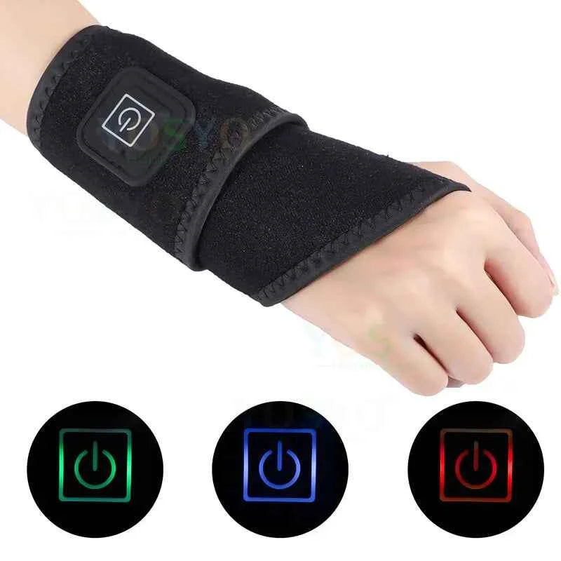 ThermaFlex™ Heated Wrist Support Brace – 3 Heat Levels, Pain Relief & Comfort