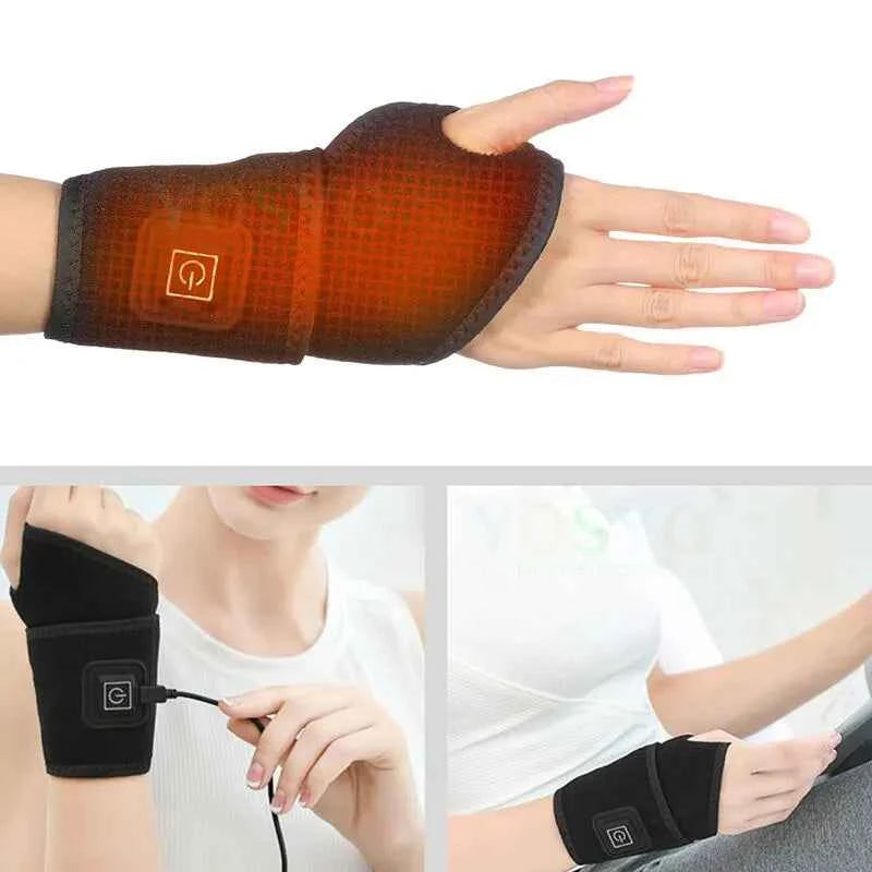 ThermaFlex™ Heated Wrist Support Brace – 3 Heat Levels, Pain Relief & Comfort