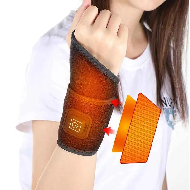 ThermaFlex™ Heated Wrist Support Brace – 3 Heat Levels, Pain Relief & Comfort