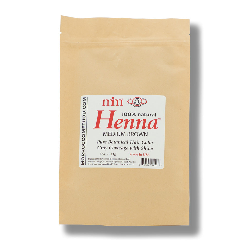 Henna Hair Dye - Medium Brown by Morrocco Method International