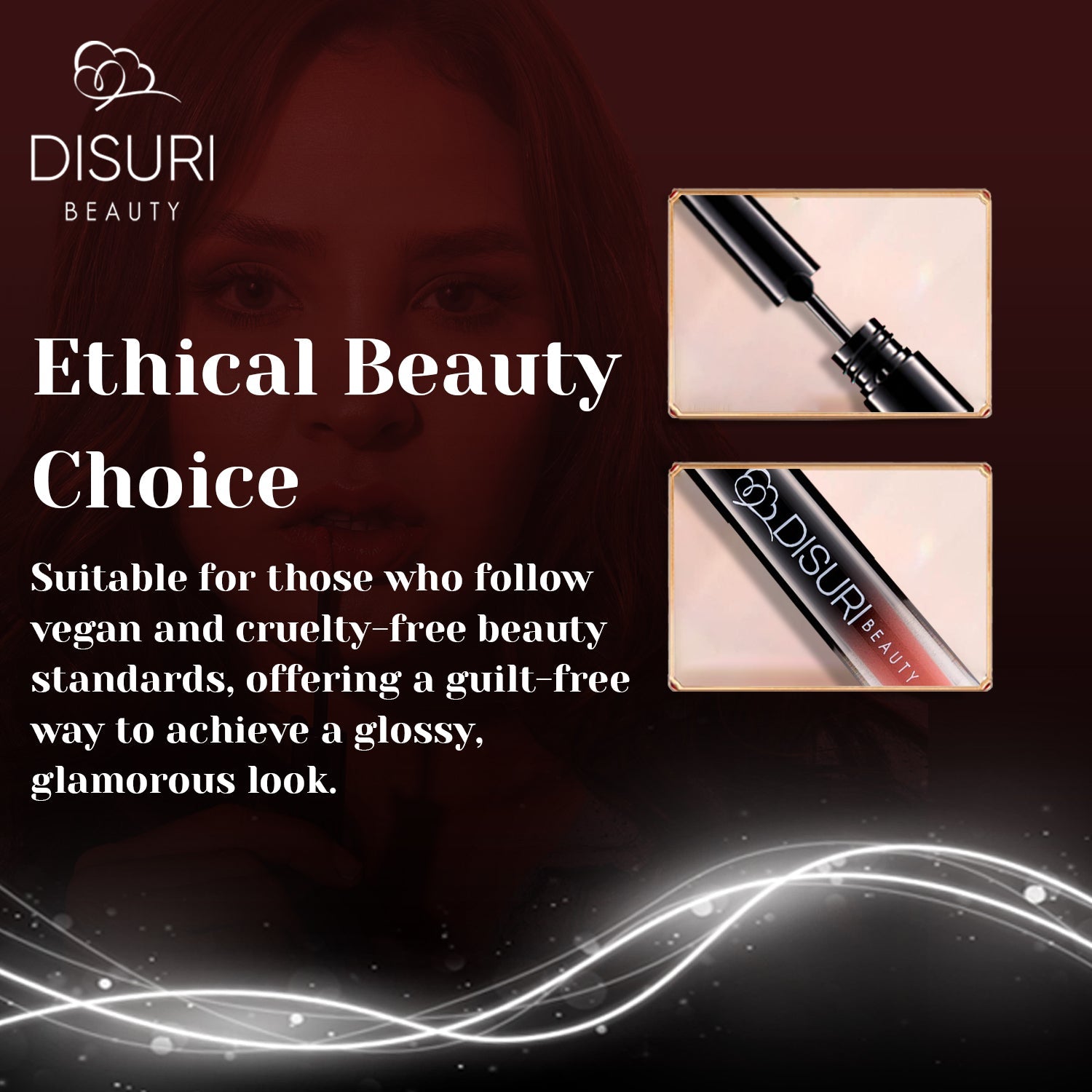 DISURI Beauty Glossy Blast Lip Gloss - Coral Rose (M32)