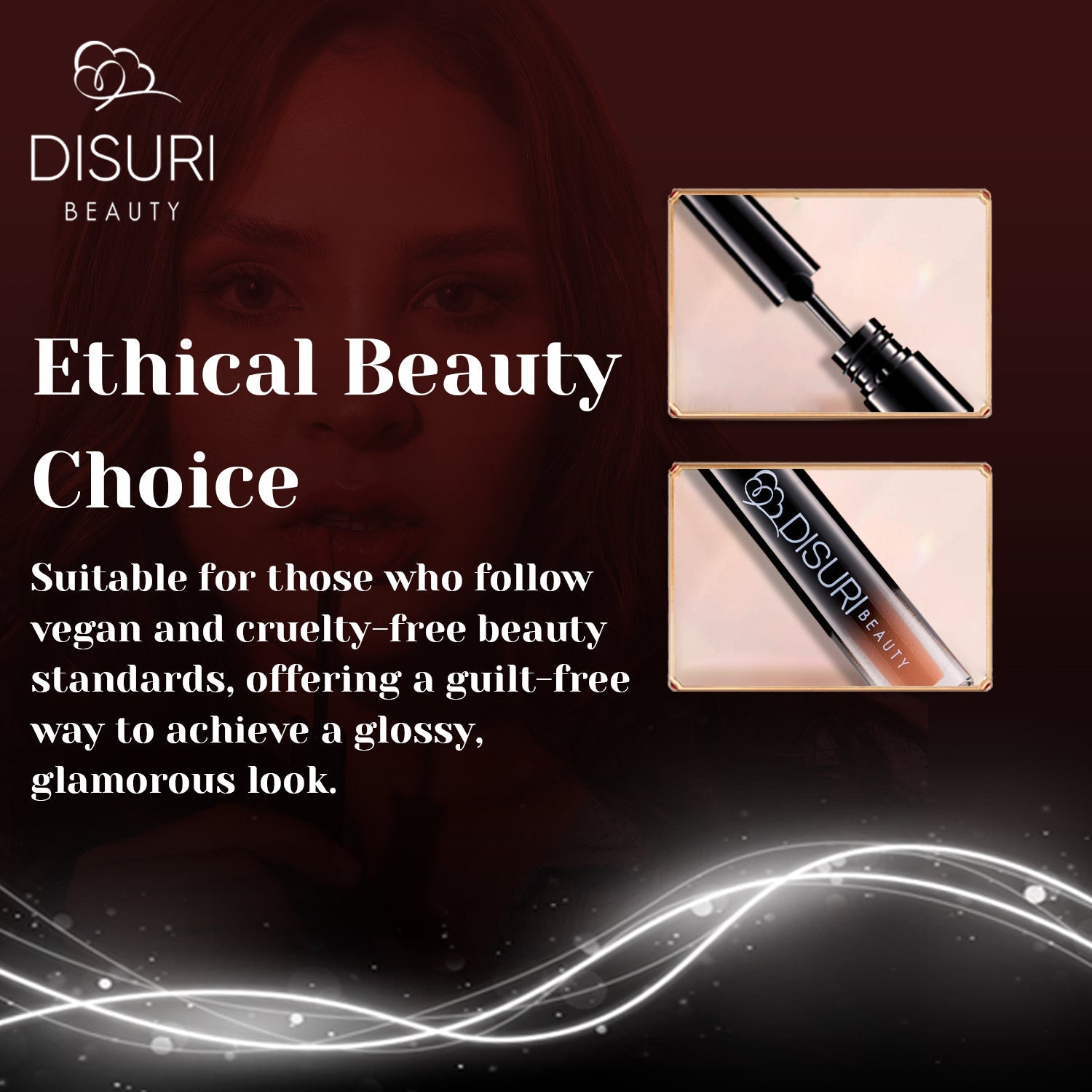 DISURI Beauty Glossy Blast Lip Gloss - Cafe Con Leche (M48)