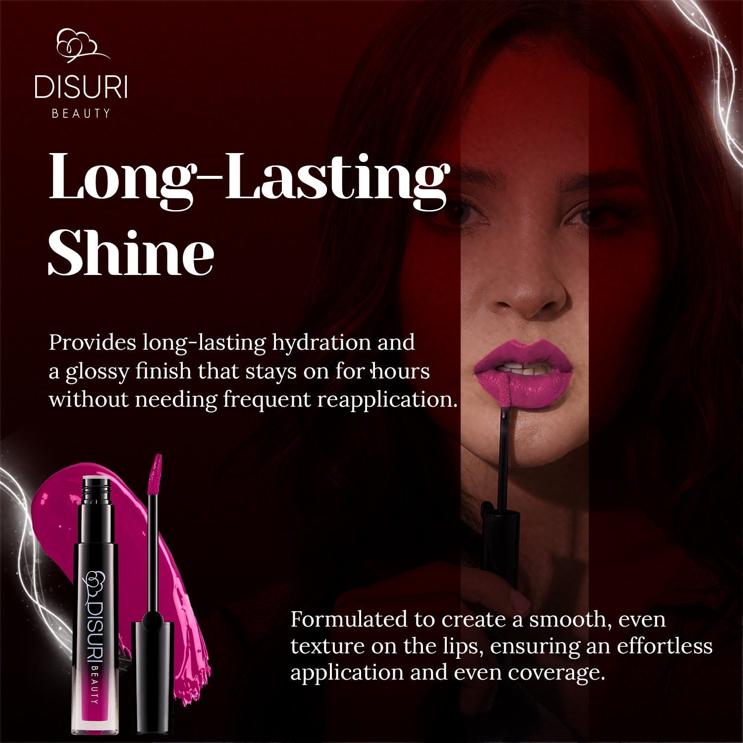 DISURI Beauty Glossy Blast Lip Gloss - Real Love (M42)