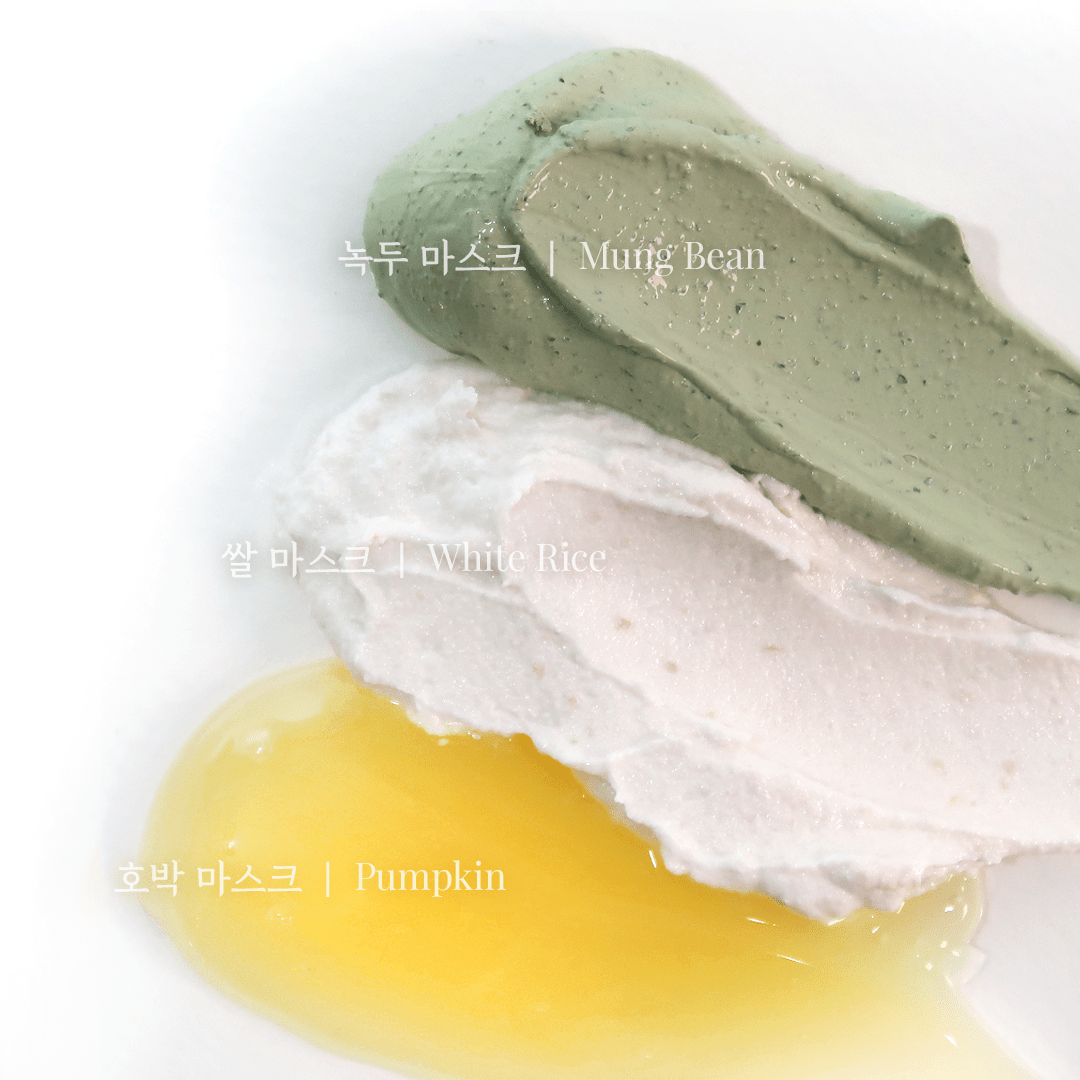 House of Dohwa Wash Off Mask Pack Set (Rice+Pumpkin+Mungbean) by Coréelle