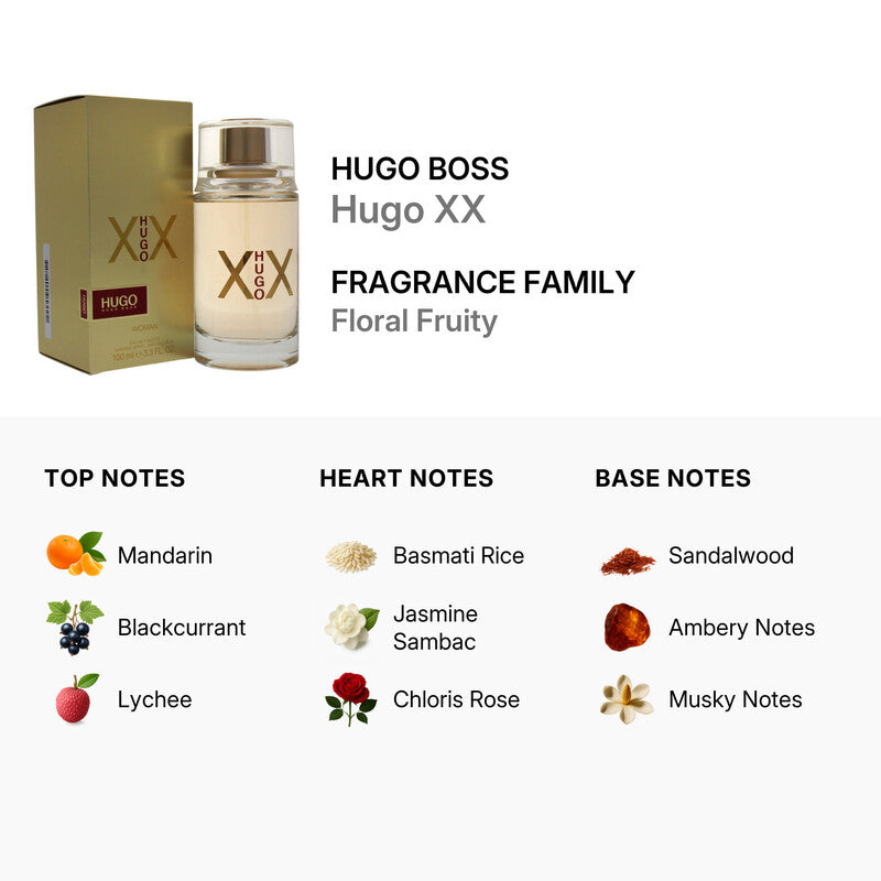 Hugo Boss Hugo XX Eau de Toilette Fragrance for Women (3.4oz) DestGlow