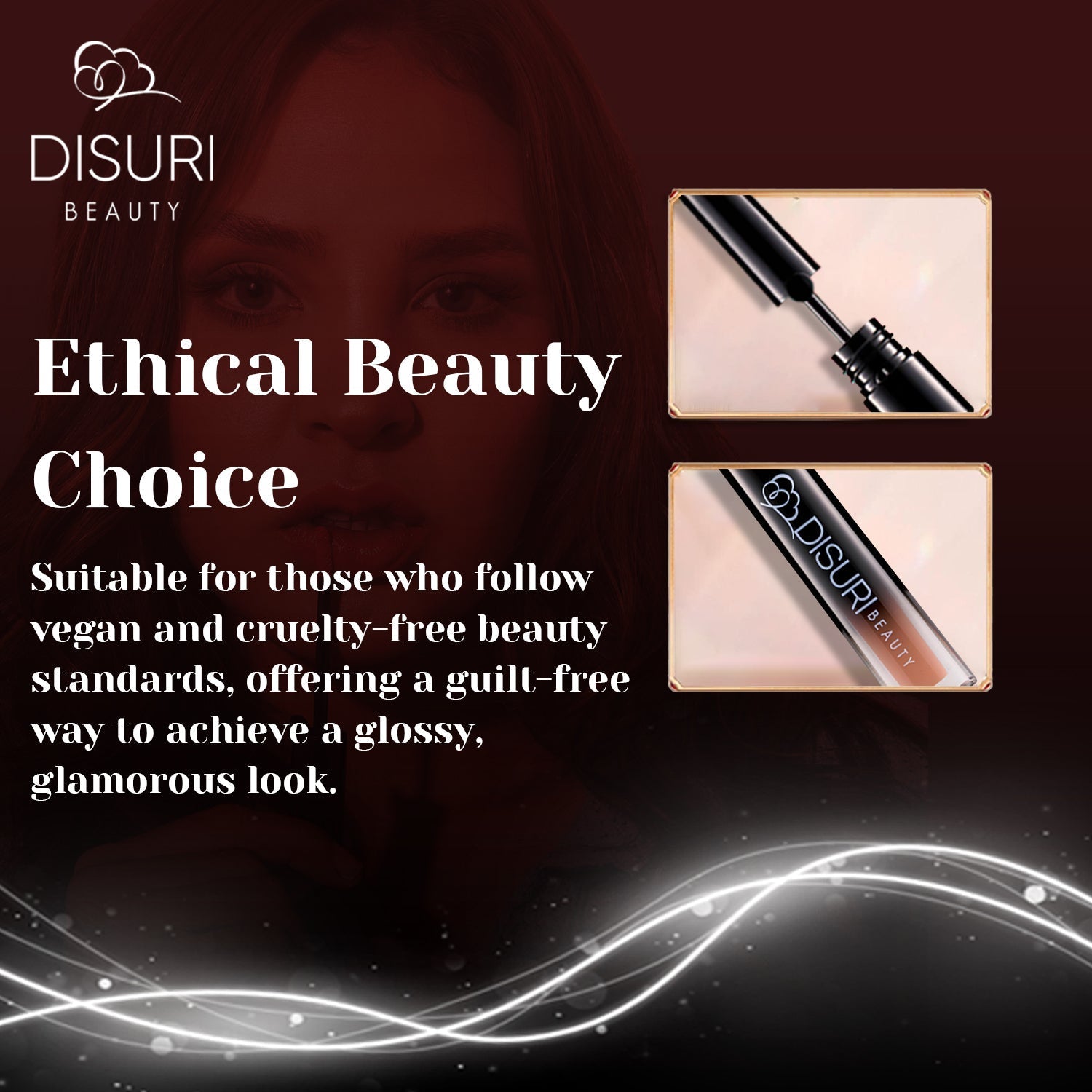 DISURI Beauty Glossy Blast Lip Gloss - Light Sauce (M52)