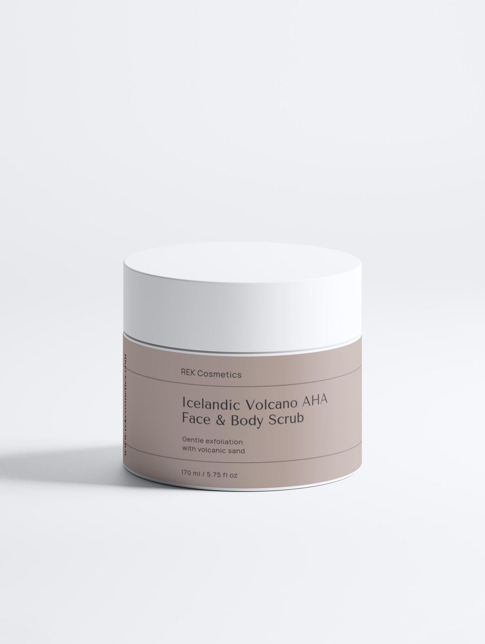 Icelandic Volcano AHA Face & Body Scrub by REK Cosmetics
