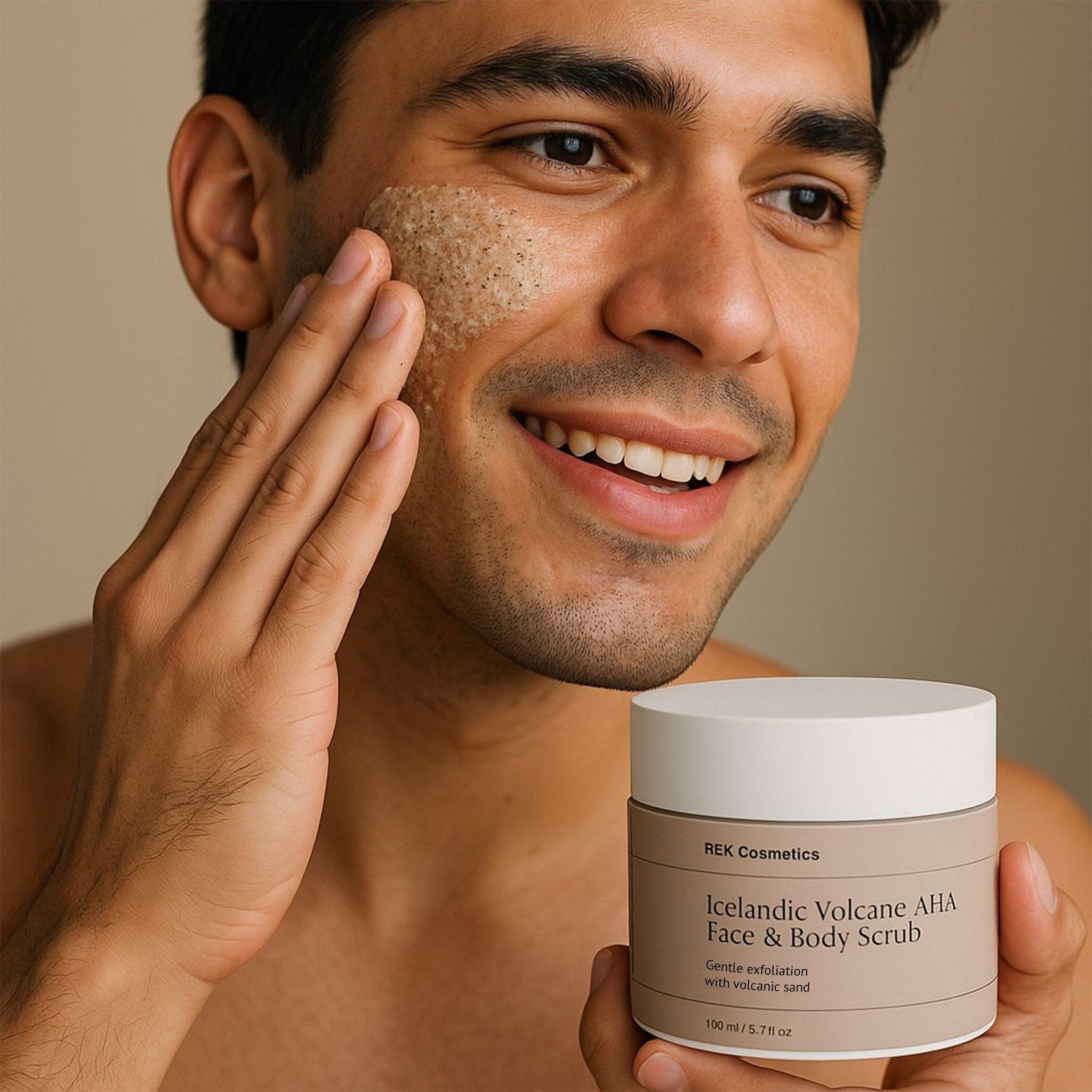 Icelandic Volcano AHA Face & Body Scrub by REK Cosmetics