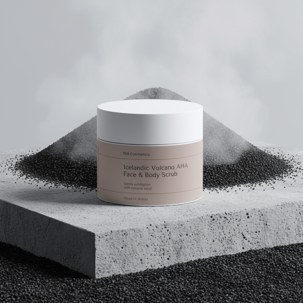 Icelandic Volcano AHA Face & Body Scrub by REK Cosmetics