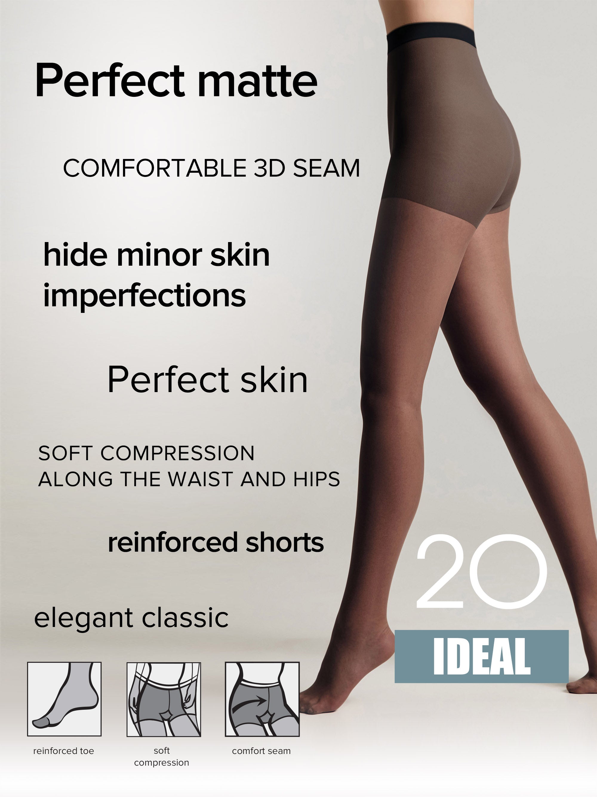 Tights Conte Ideal 20 Den - Ultimate Matt - DestGlow