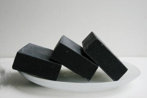 Unscented Activated Charcoal Soap - Natural Handmade Detox Bar for Sensitive Skin