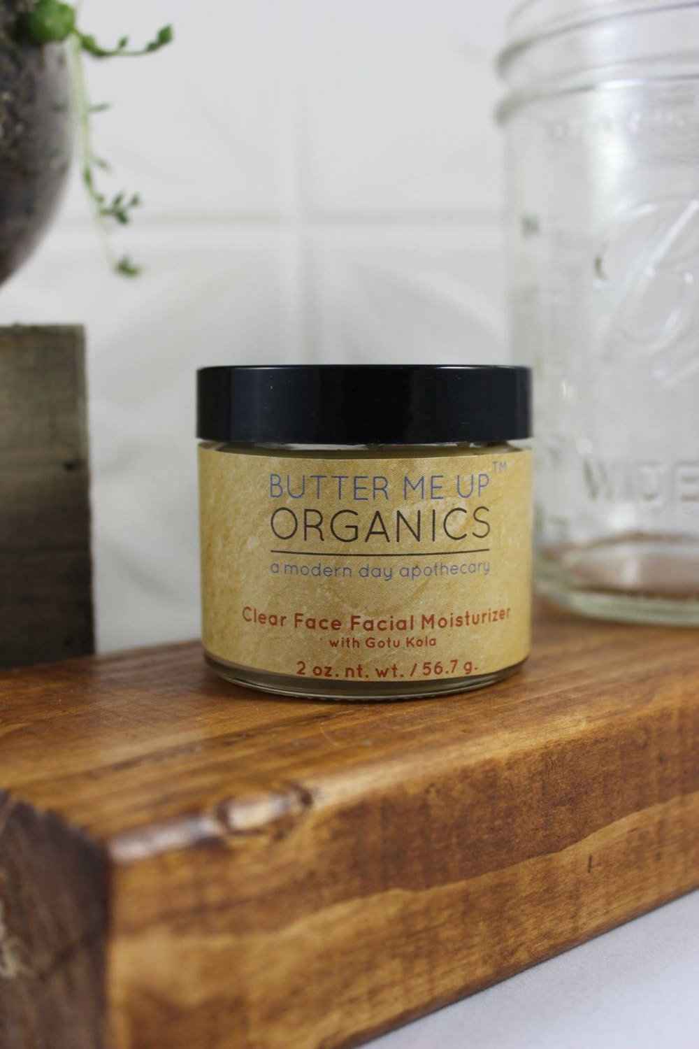 Clear Face Moisturizer / Face Cream Facial Moisturizer Organic by Butter Me Up Organics