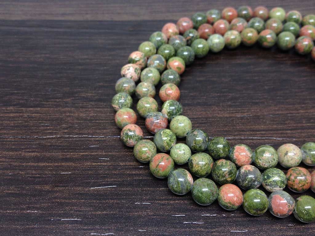 Unakite Gemstone Mala, 108 Prayer Bead Mala DestGlow