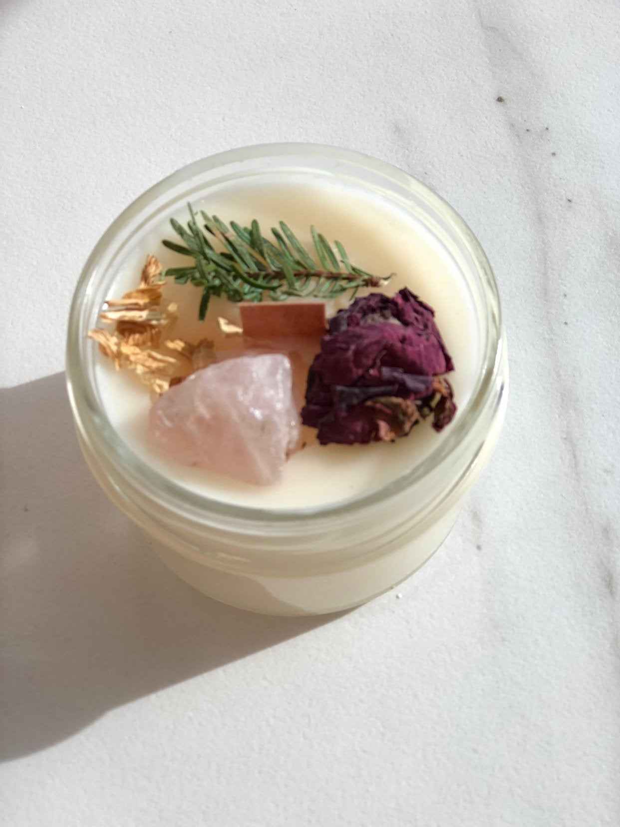Fertility candle / crystal candle / abundance candle / butter me up organics / intention candle by Butter Me Up Organics