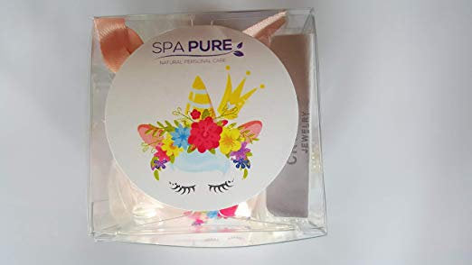 Crystal Unicorn Bath Bomb for Girls with Crystal Necklace gift, Surprise Glitter Ring, Gift Idea, Back to School, Rhinestones, rainbow by Spa Pure