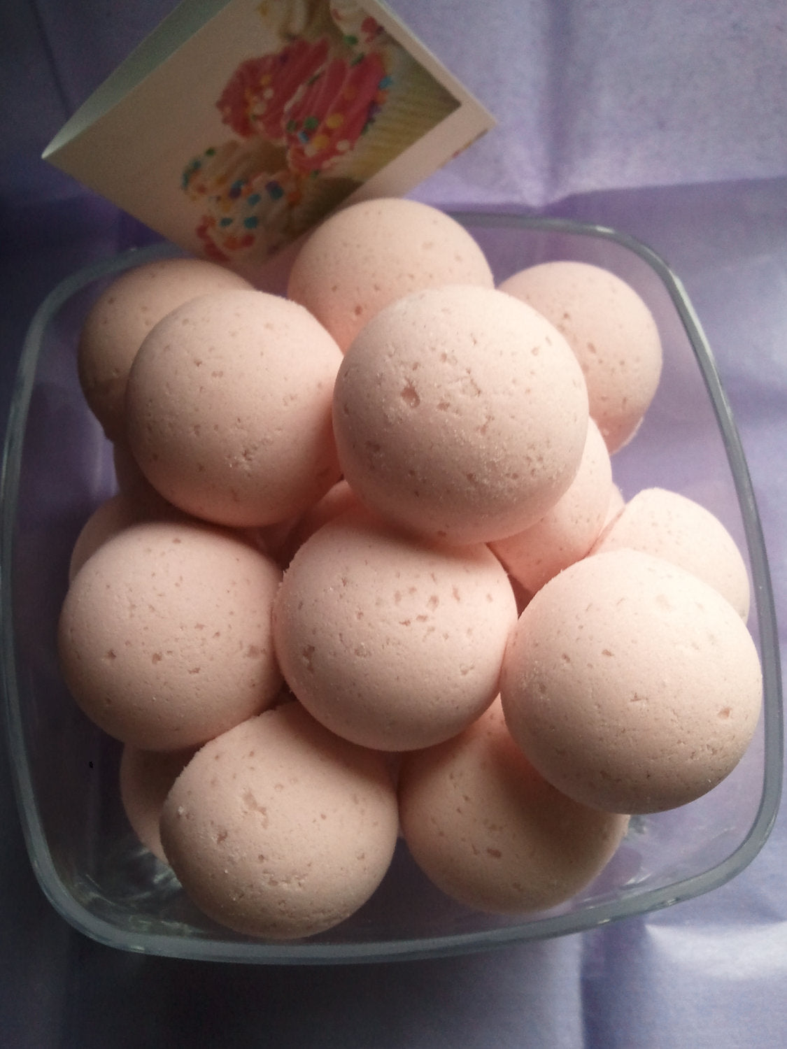 14 bath bombs (Buttercream Cupcake) gift bag bath fizzies, great for kids...and adults too by Spa Pure