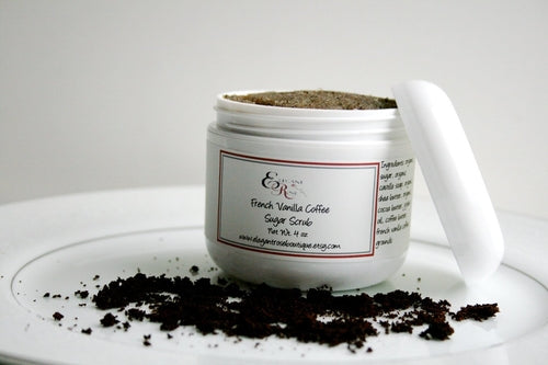 Organic French Vanilla Coffee Scrub - Exfoliating Body Scrub for Smooth Skin