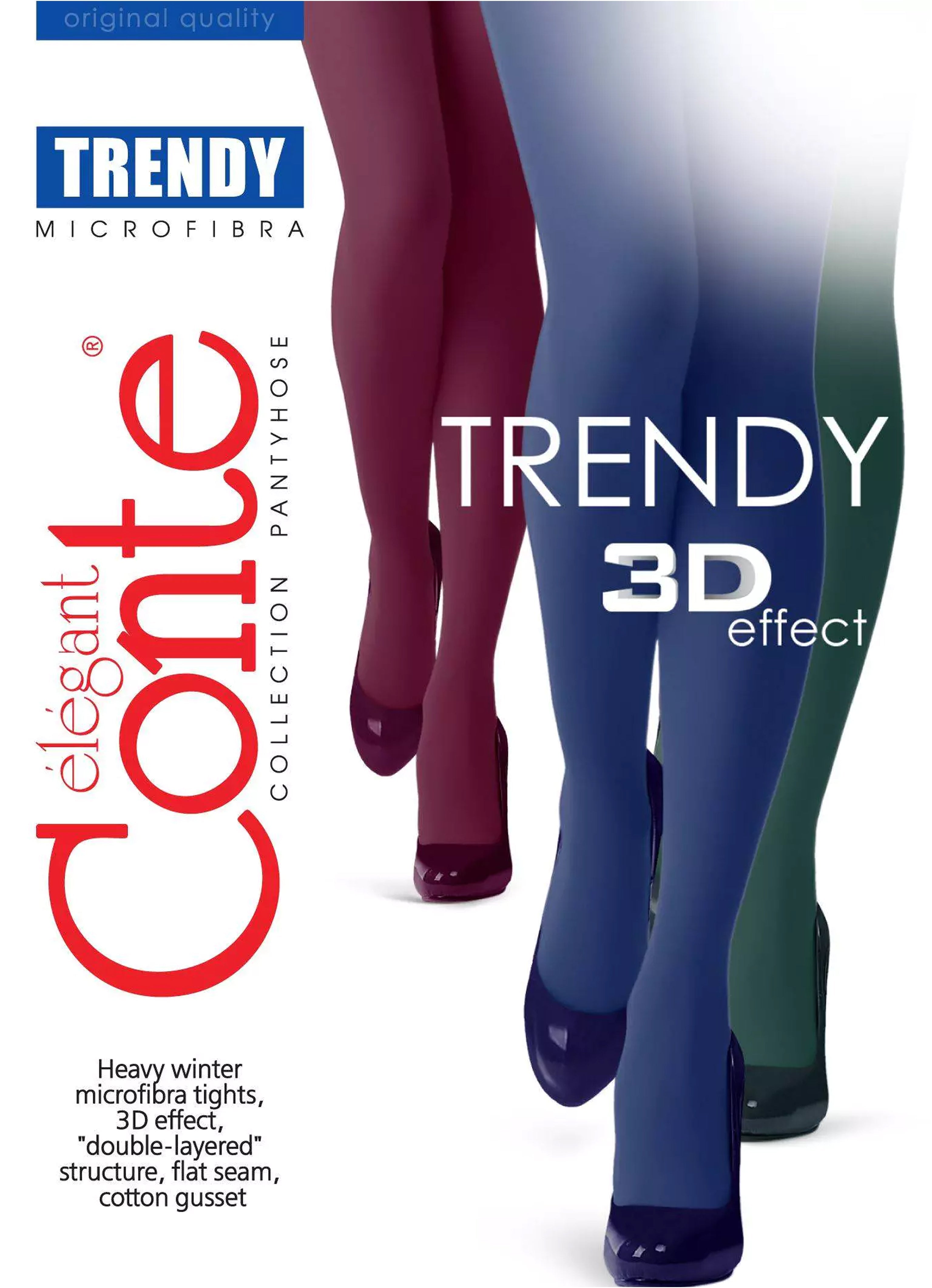 Tights Conte Trendy 150 Den - Microfiber 3D effect by TheRanok.com