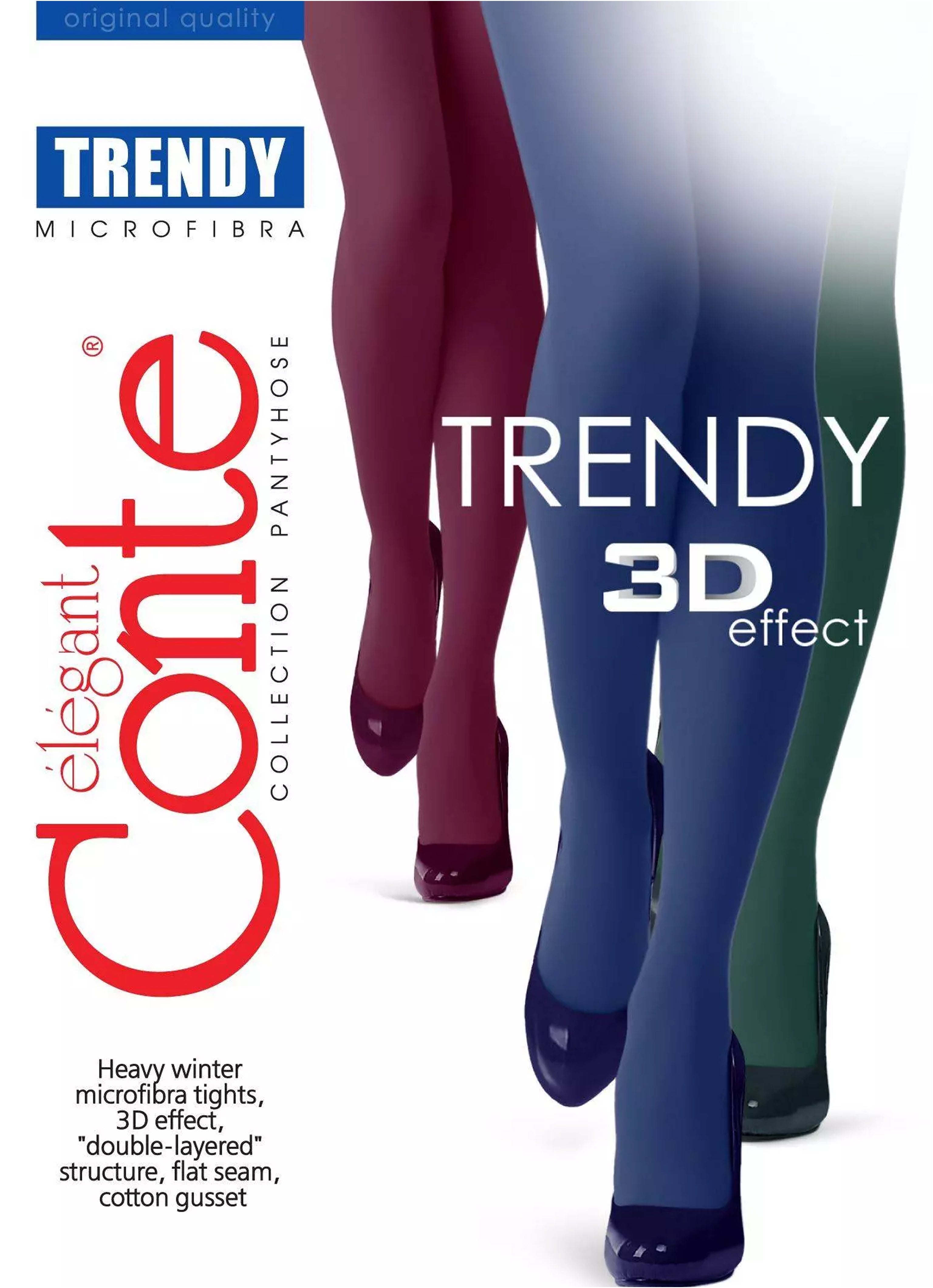 Tights Conte Trendy Melange 60 Den - Dense melange by TheRanok.com