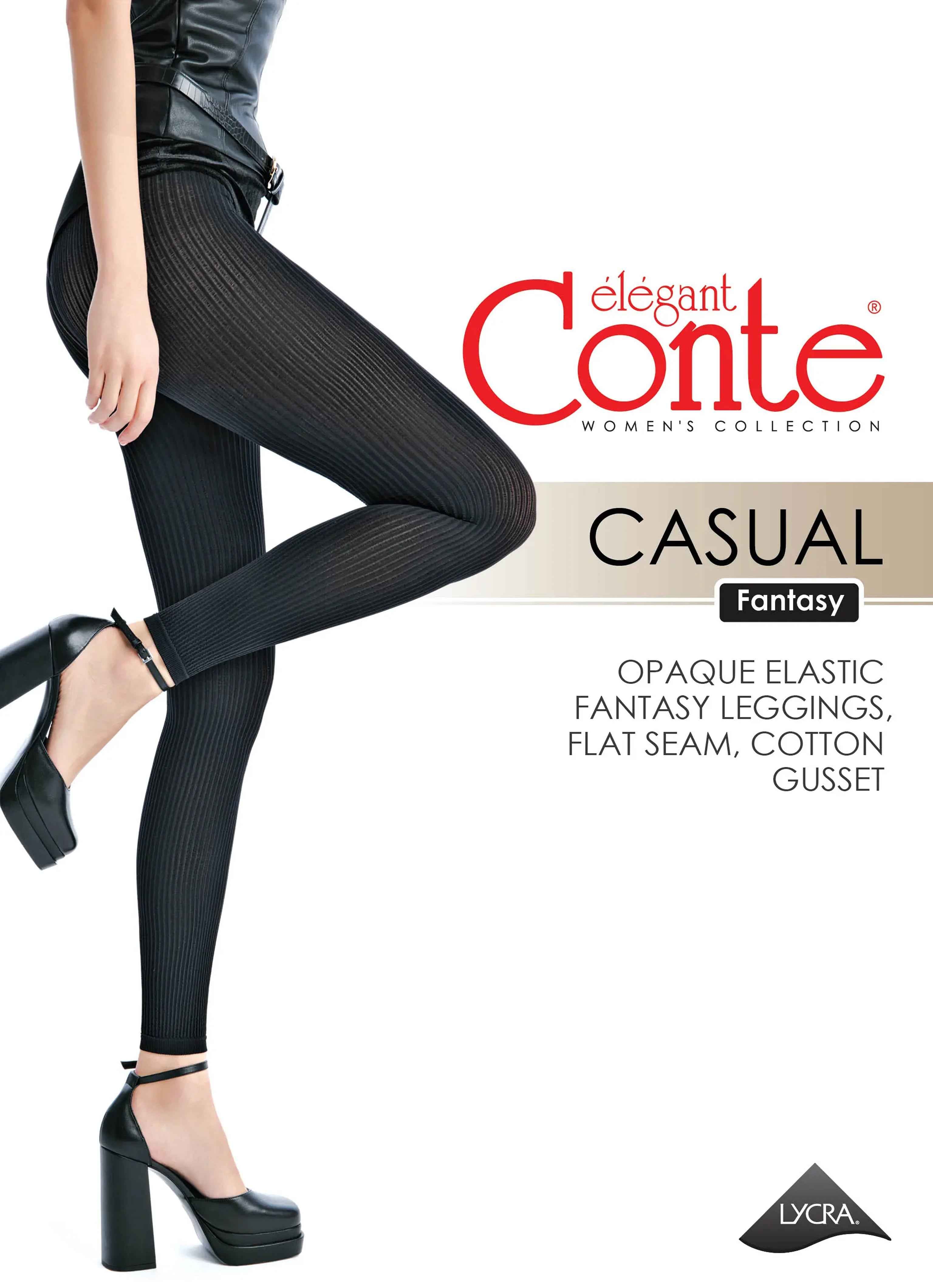 Fantasy Leggings Conte Casual 100 Den - Matte Finish