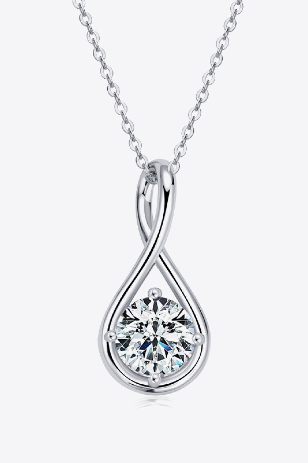 2 Carat Sparkala™ Platinum-Plated 925 Sterling Silver Necklace by Sparkala