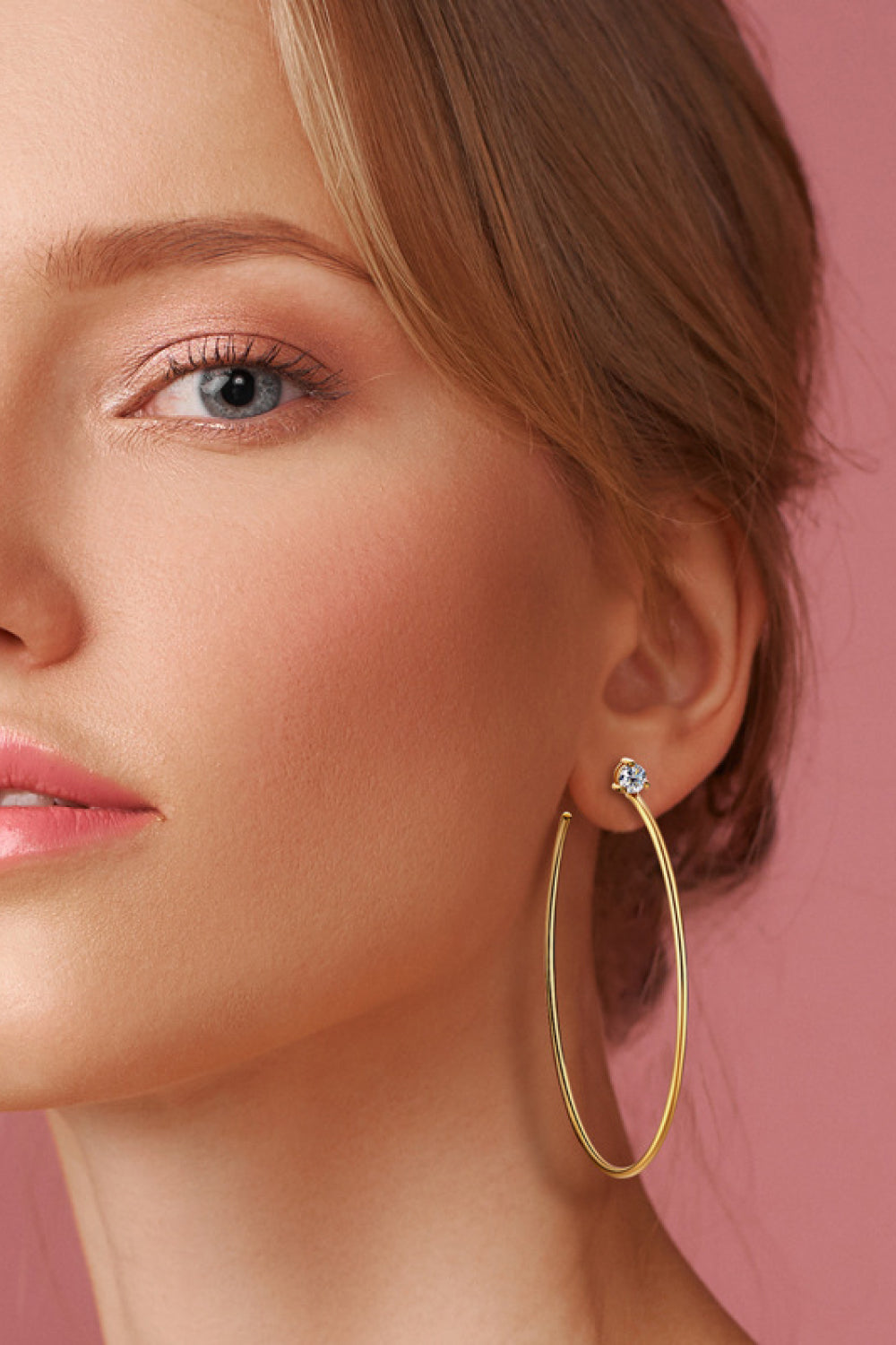 Adored 925 Sterling Silver Sparkala™ Hoop Earrings (Platinum-Plated Fine Silver) by Sparkala