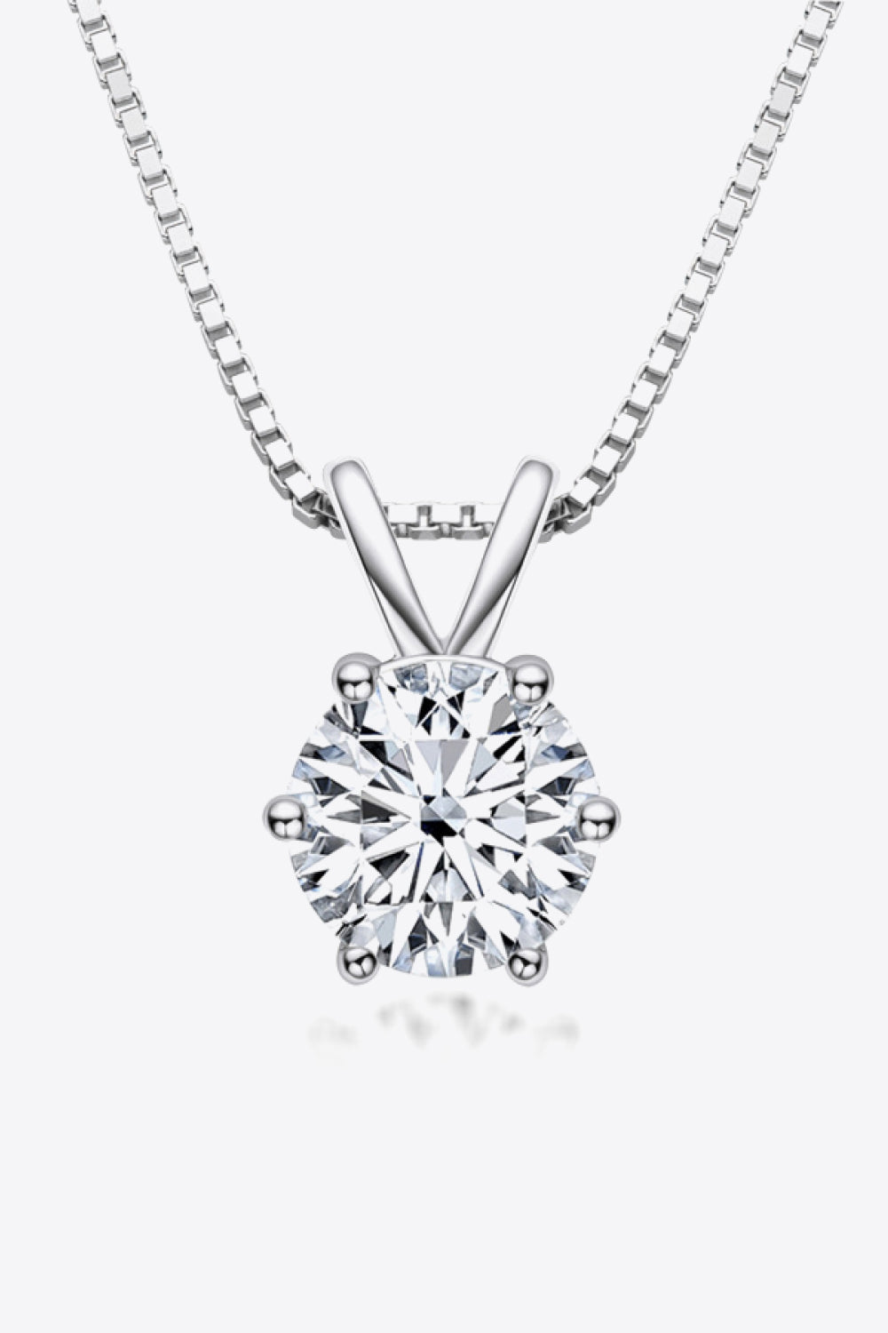 1 Carat Sparkala™ Pendant Necklace (Platinum-Plated Fine Silver) by Sparkala