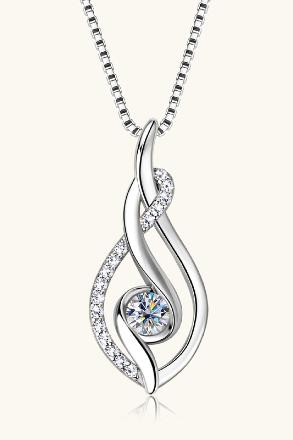 Sparkala™ Platinum-Plated 925 Sterling Silver Necklace - DestGlow