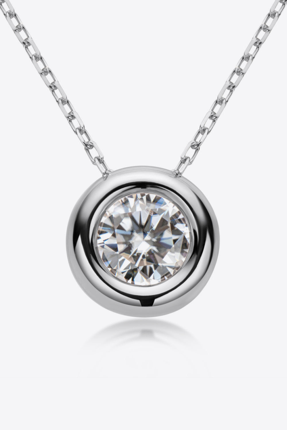 Adored 1 Carat Sparkala™ Pendant 925 Sterling Silver Necklace (Platinum-Plated Fine Silver) - DestGlow